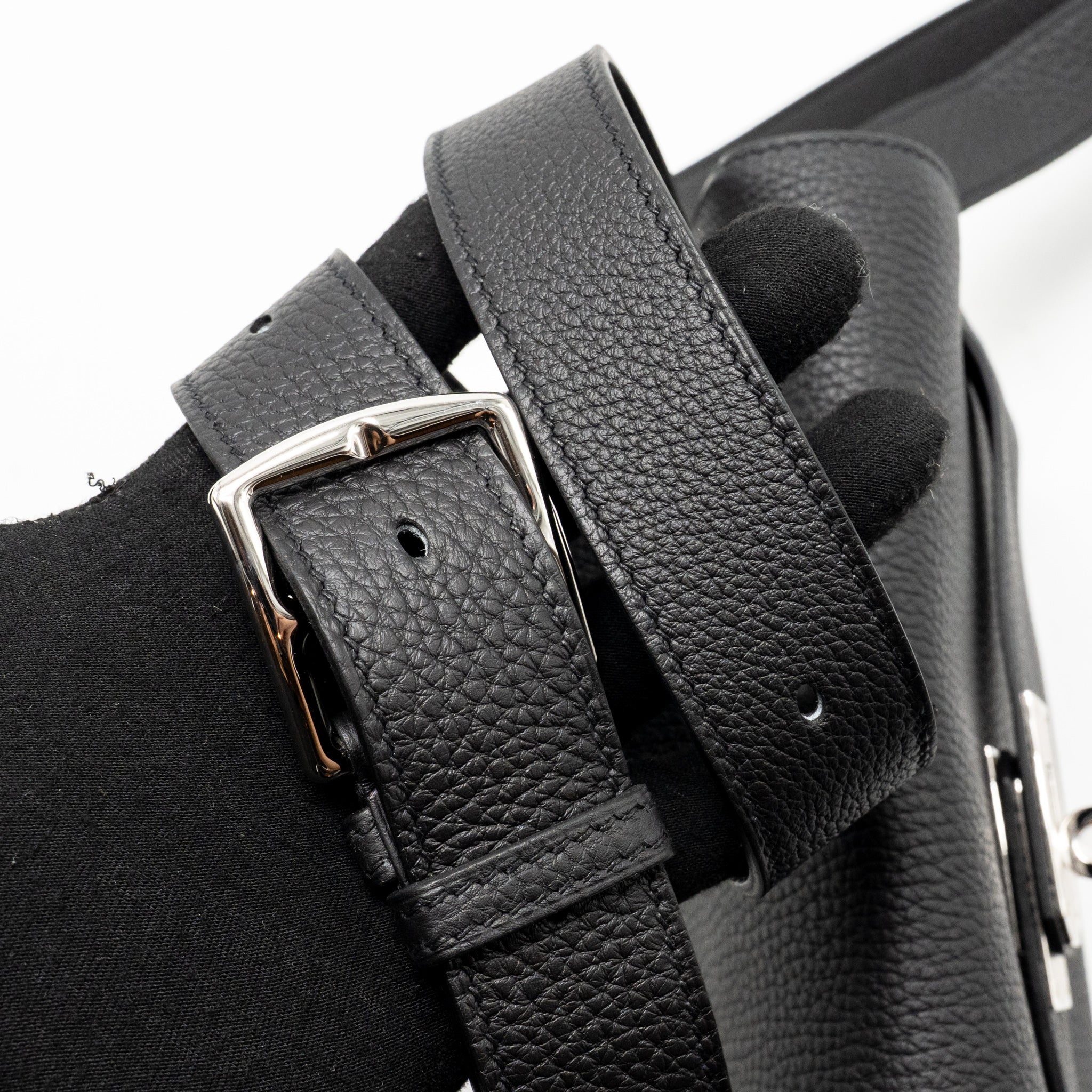 Hermes Kelly Messenger PM Bag Togo Black SHW Stamp K - Image 20