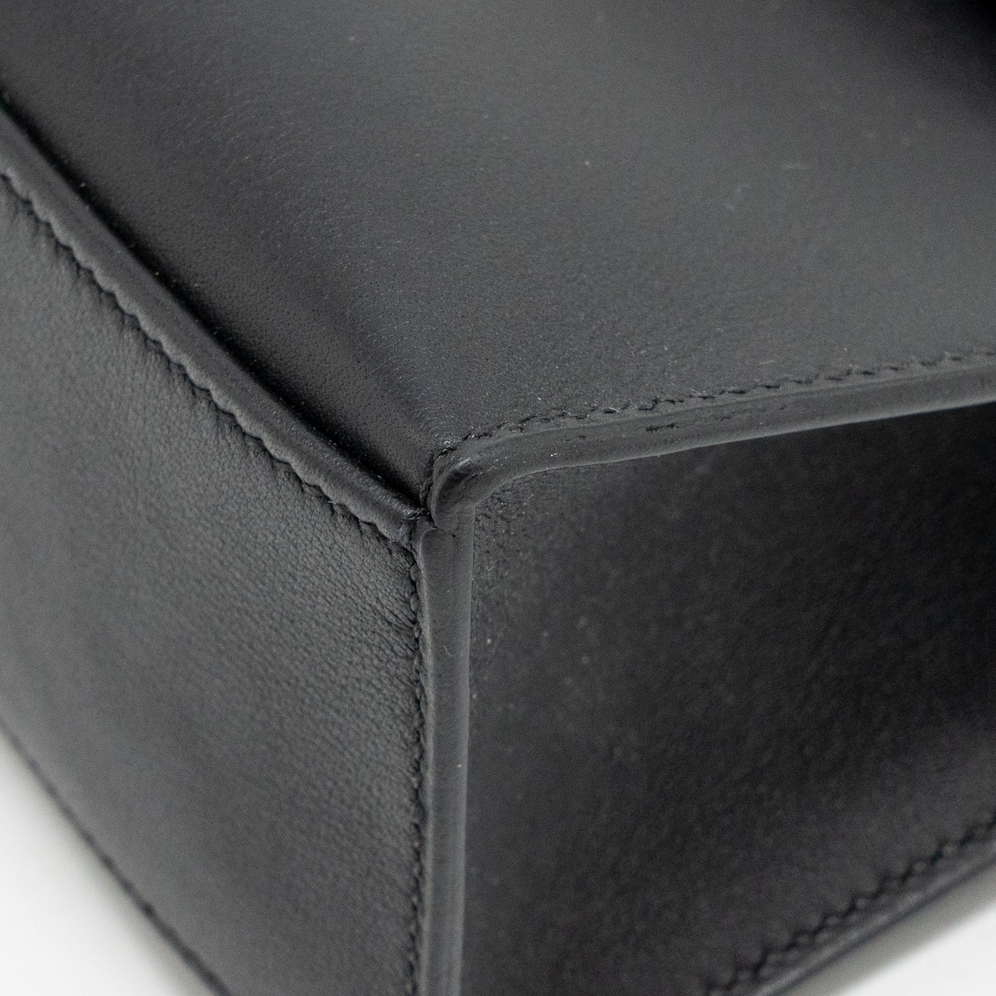 Hermes kelly pochette swift black GHW stamp B - Image 10
