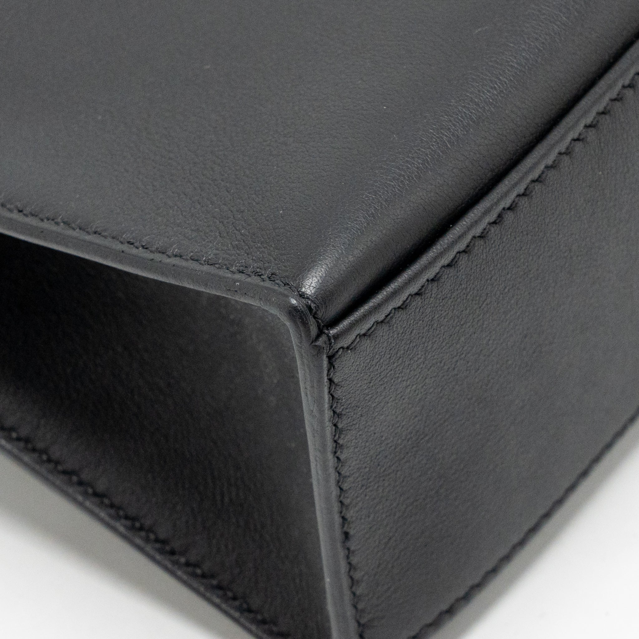 Hermes kelly pochette swift black GHW stamp B - Image 11