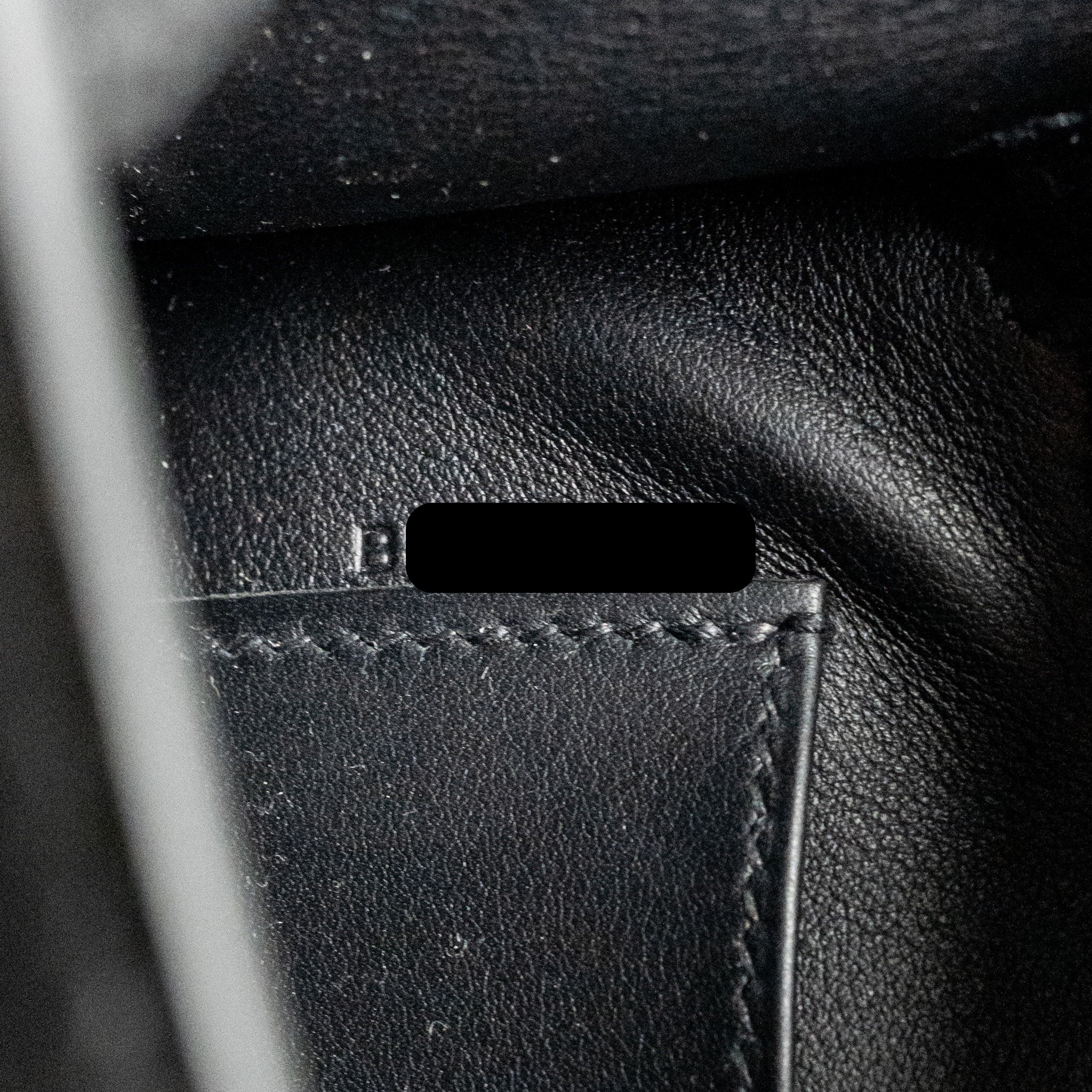 Hermes kelly pochette swift black GHW stamp B - Image 19