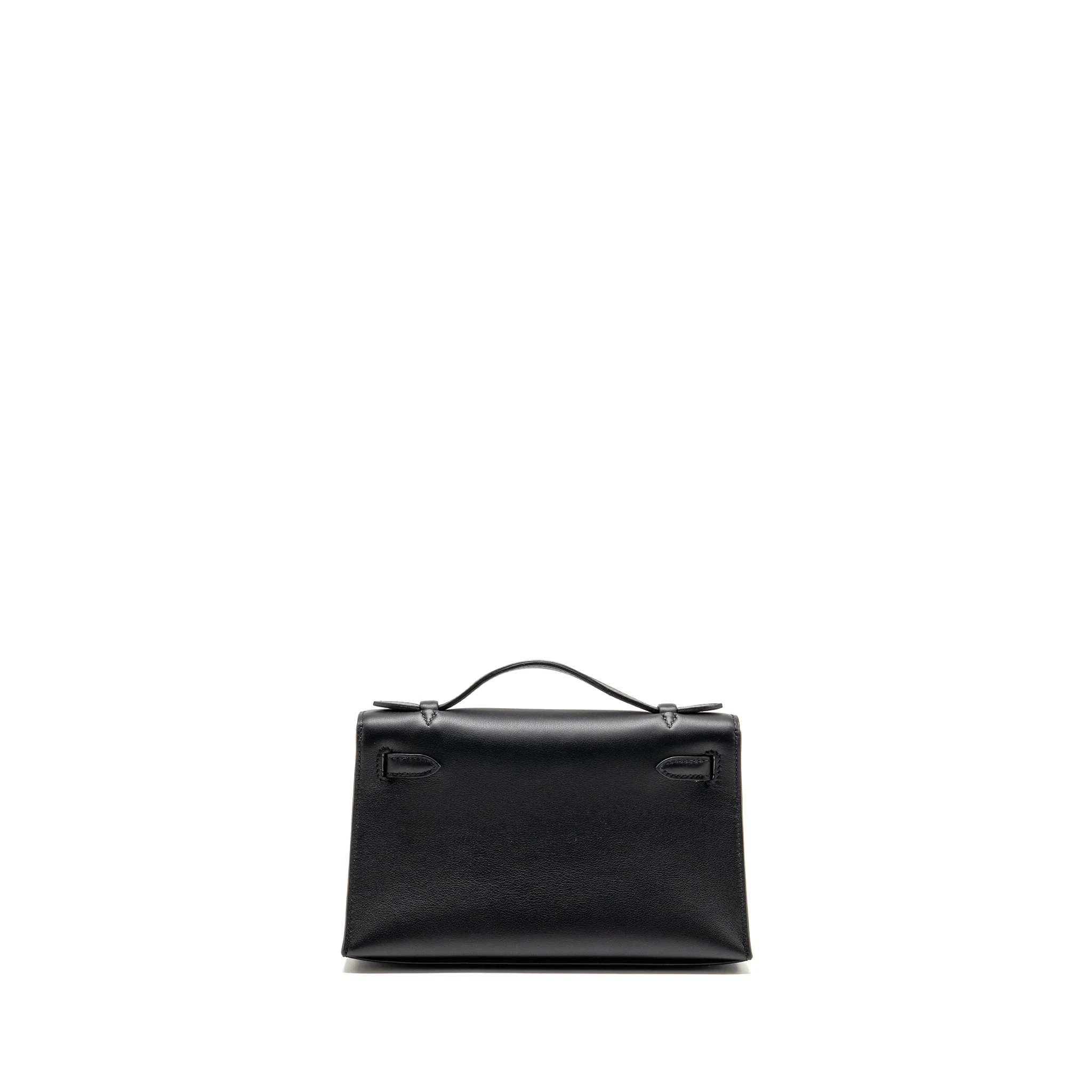 Hermes kelly pochette swift black GHW stamp B - Image 2