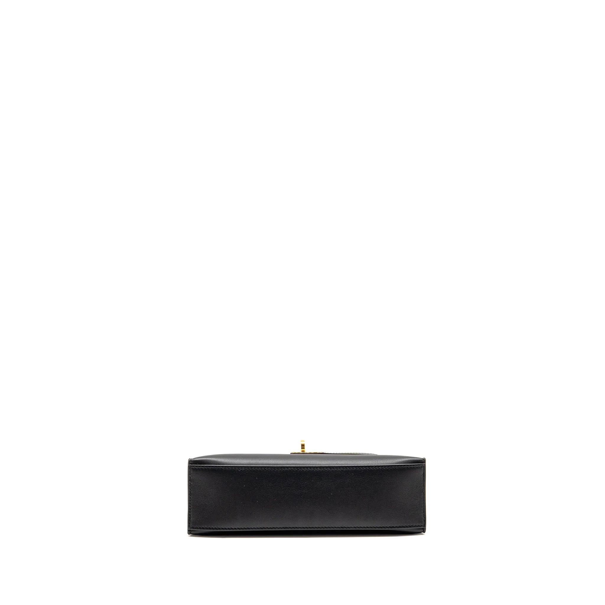 Hermes kelly pochette swift black GHW stamp B - Image 6