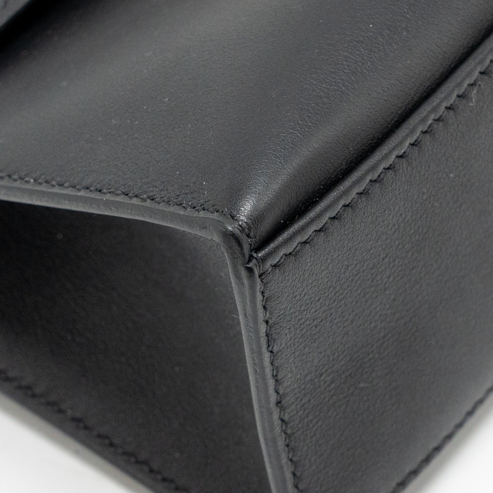 Hermes kelly pochette swift black GHW stamp B - Image 9