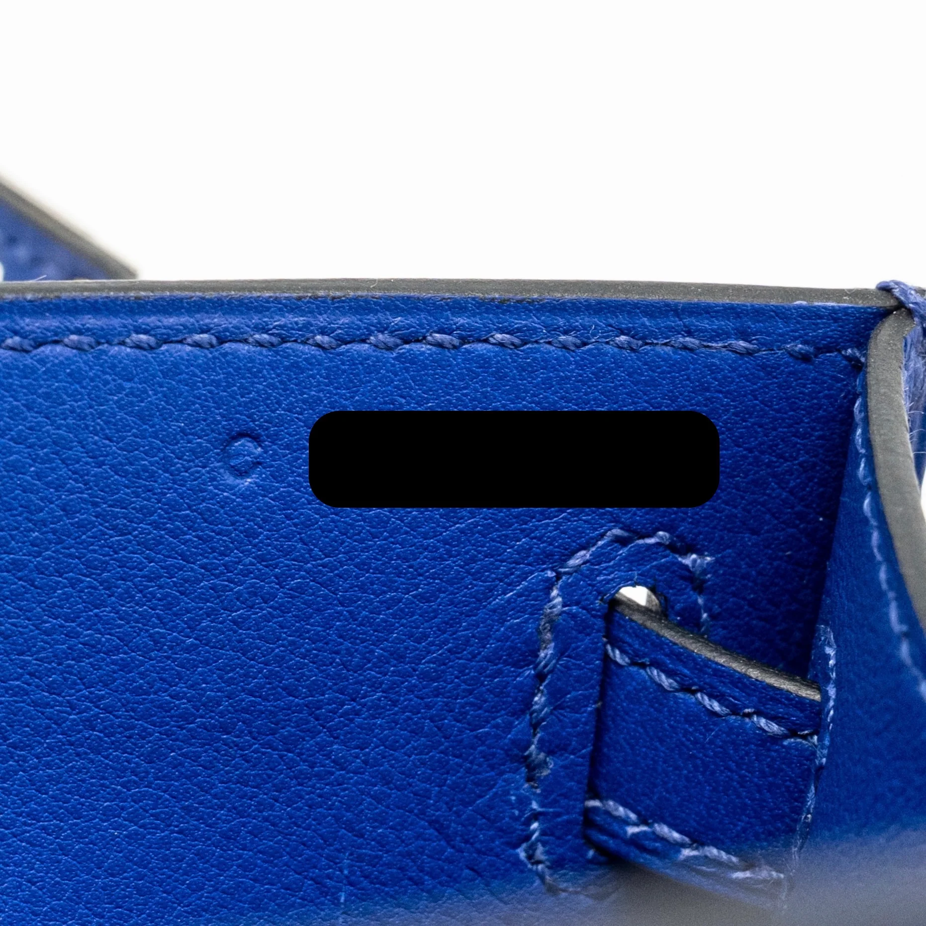 Hermes Kelly Pochette Swift Blue Electric SHW Stamp C - Image 18