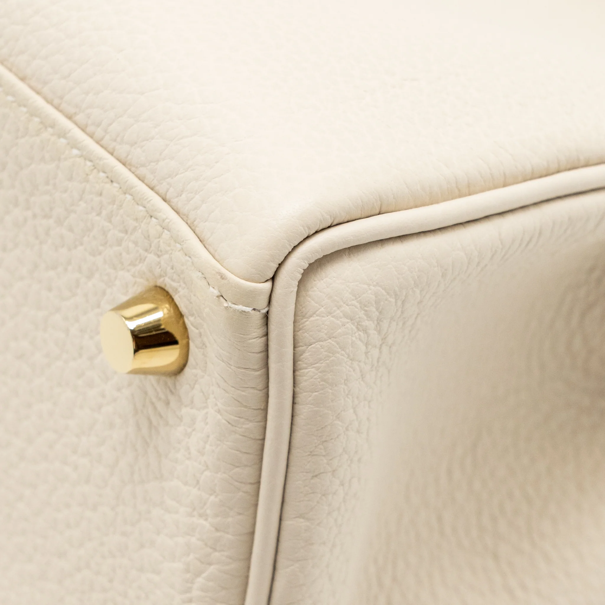 Hermes Kelly 25 Togo Craie GHW Stamp Z - Image 10