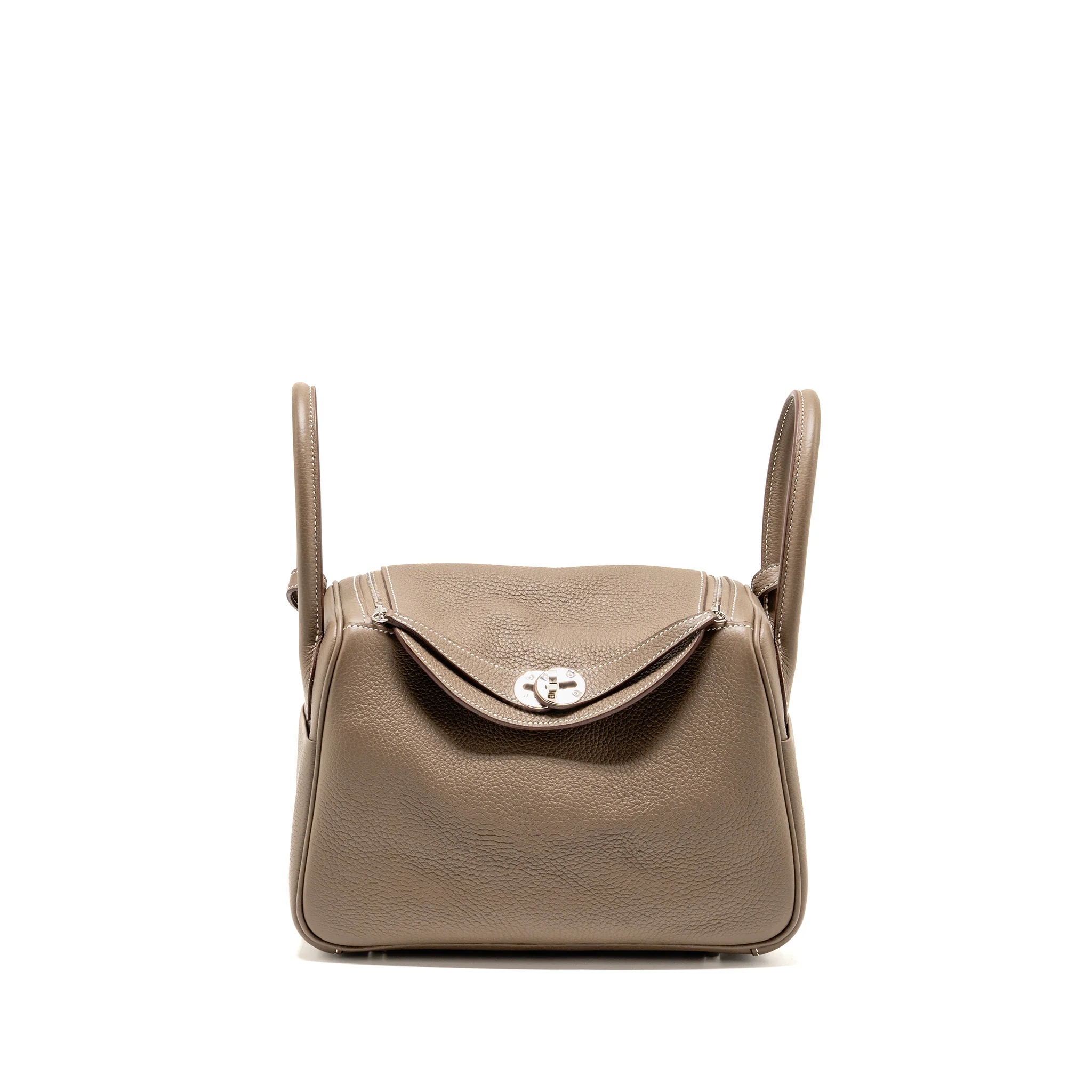Hermes Lindy 26 Clemence Etoupe SHW Stamp Y