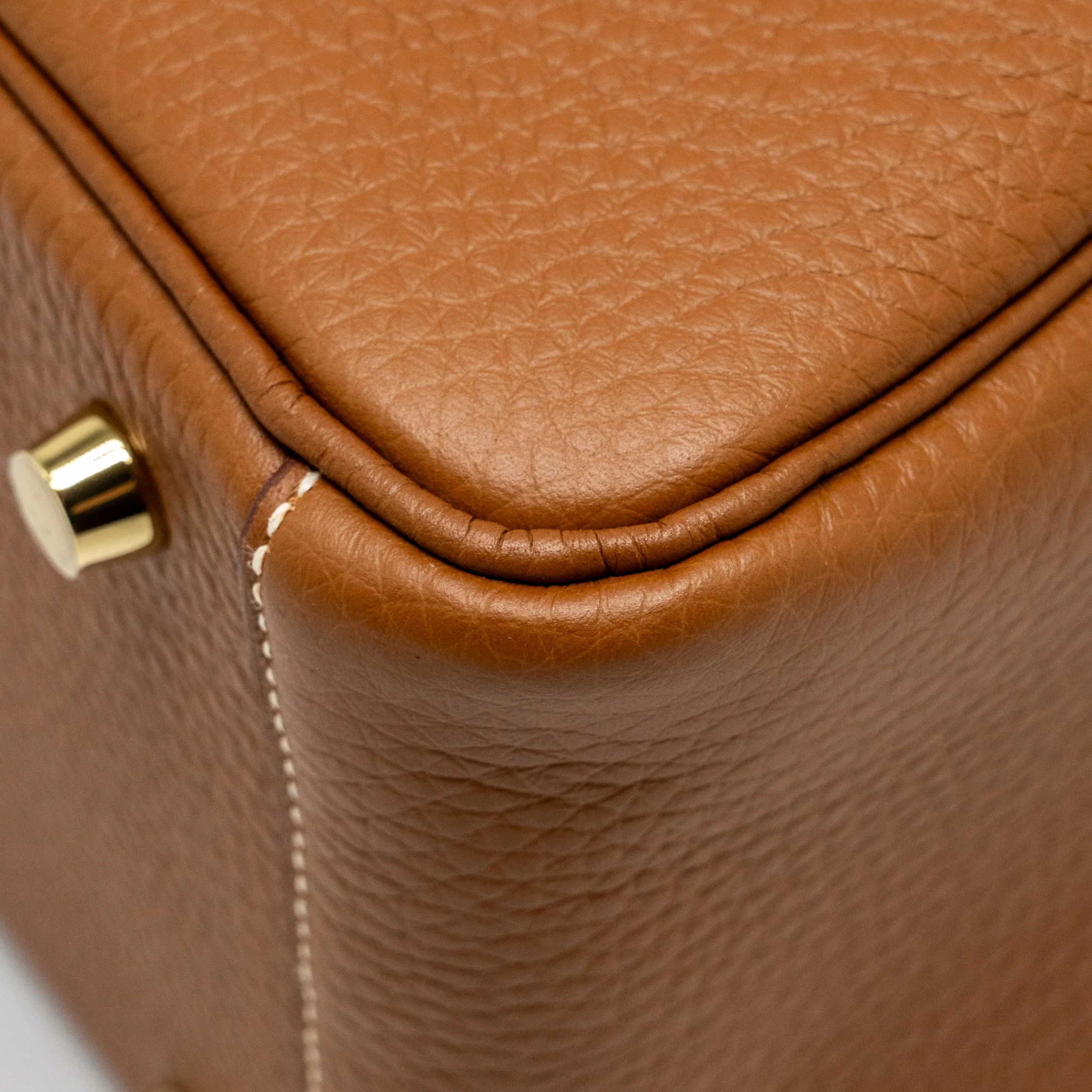 Hermes Lindy 26 Clemence Gold GHW Stamp U - Image 10
