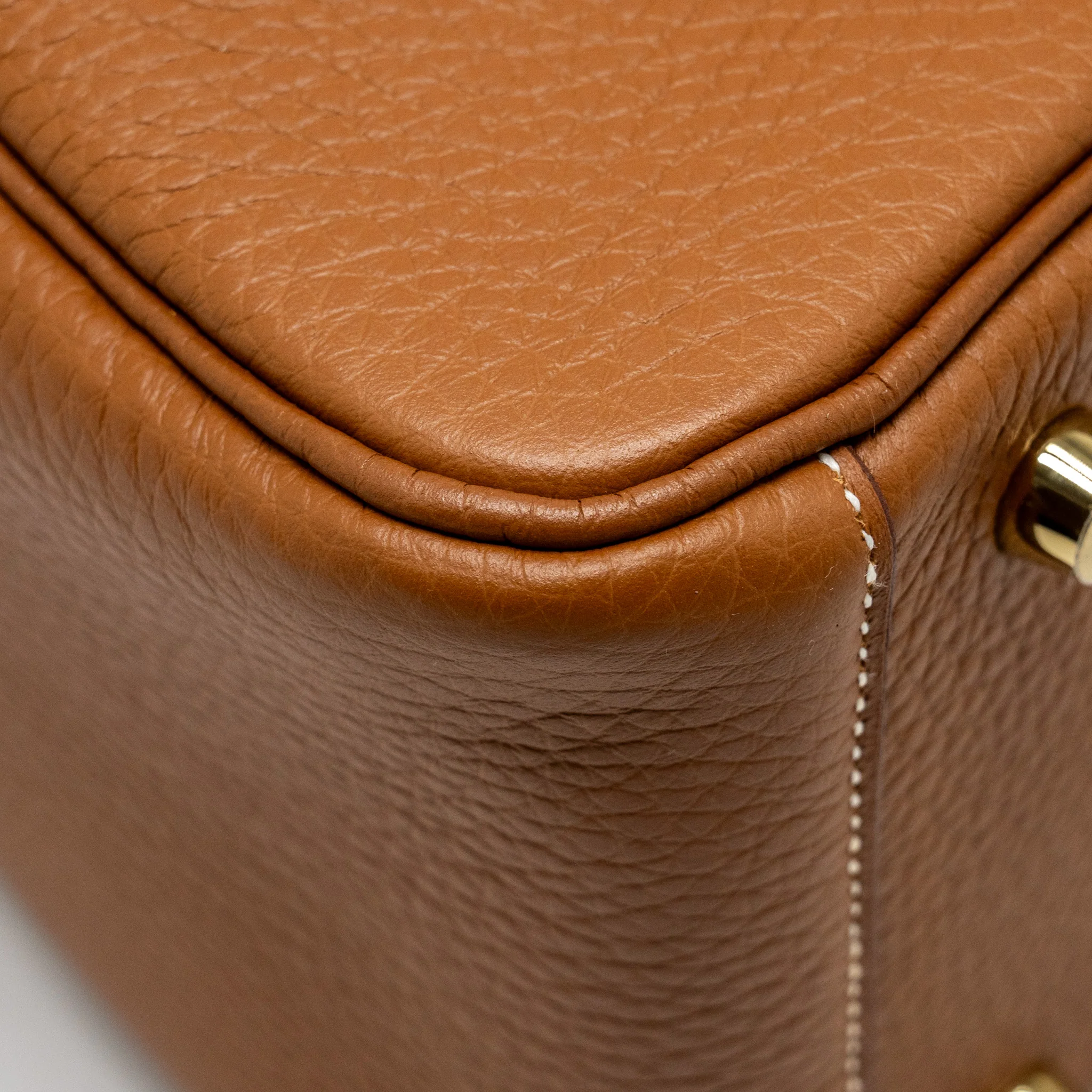 Hermes Lindy 26 Clemence Gold GHW Stamp U - Image 11