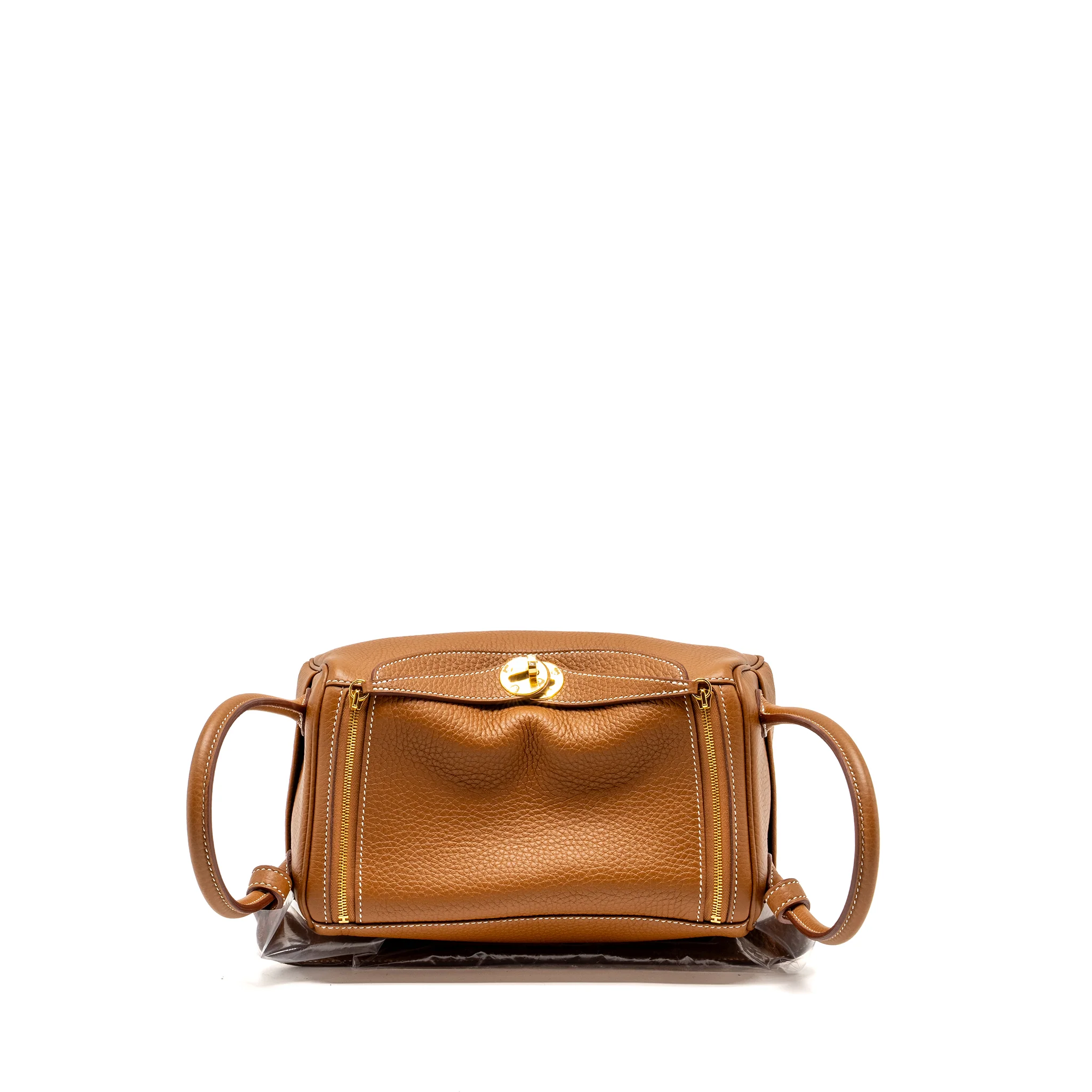 Hermes Lindy 26 Clemence Gold GHW Stamp U - Image 5