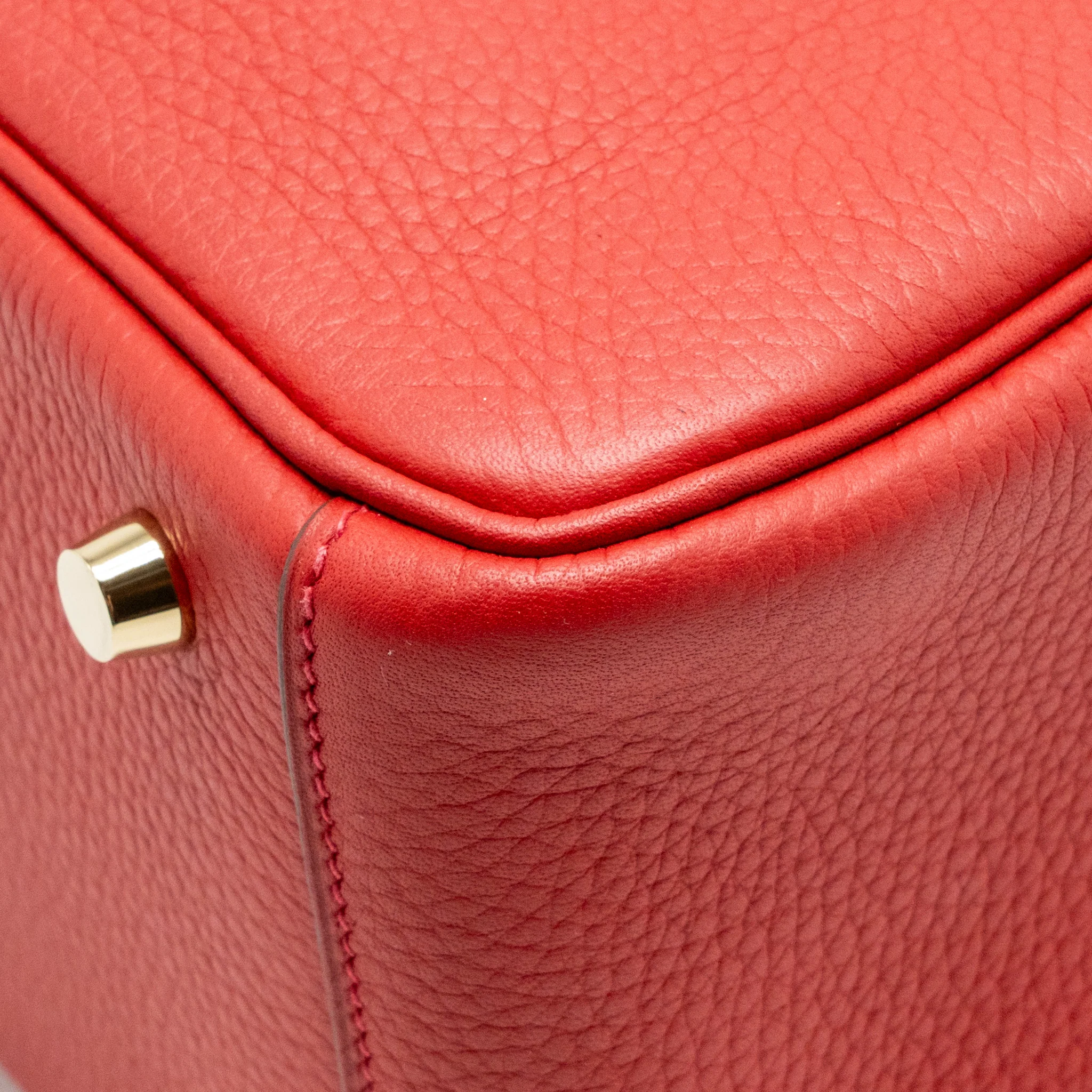 Hermes Lindy 26 clemence rouge Casaque GHW stamp X - Image 12