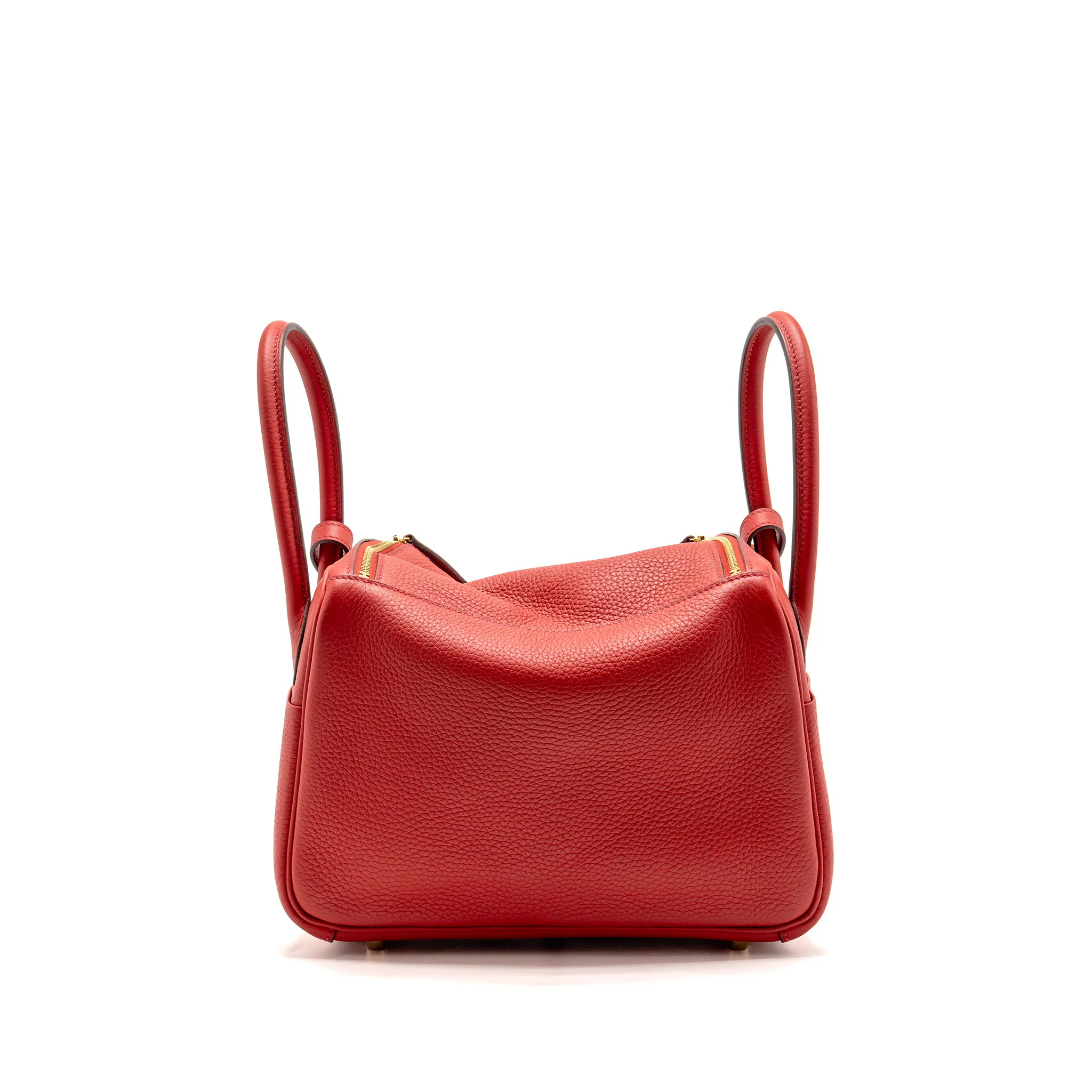 Hermes Lindy 26 clemence rouge Casaque GHW stamp X - Image 2