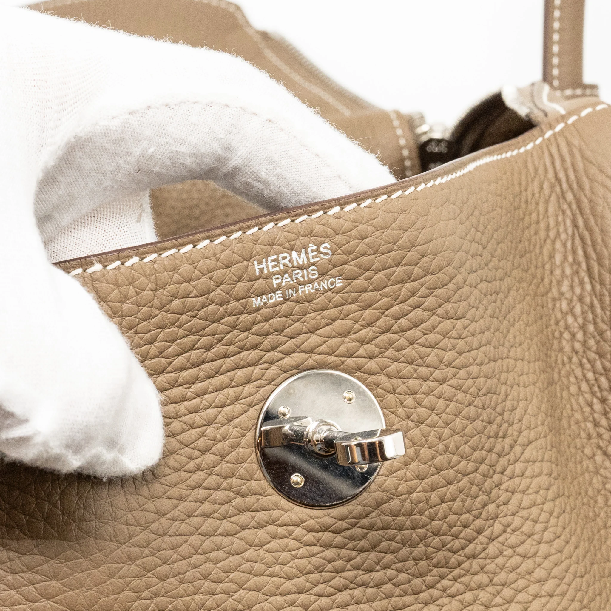 Hermes Lindy 30 Etoupe SHW stamp D - Image 14