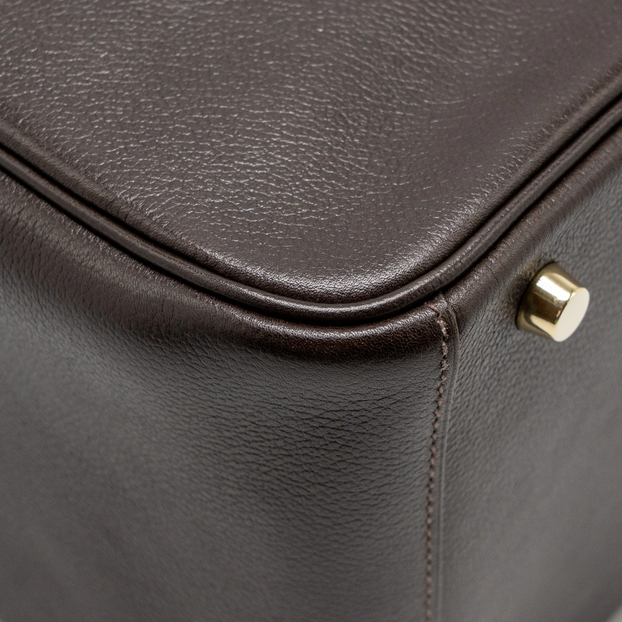 Hermes Lindy 30 Evergrain Ebene GHW Stamp Square K - Image 11