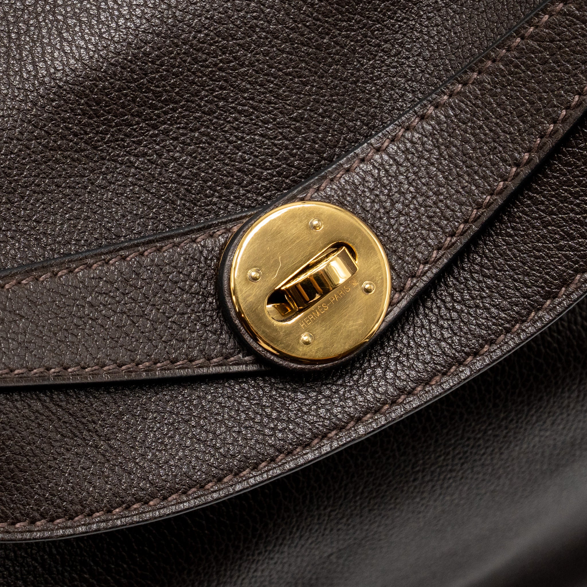 Hermes Lindy 30 Evergrain Ebene GHW Stamp Square K - Image 12