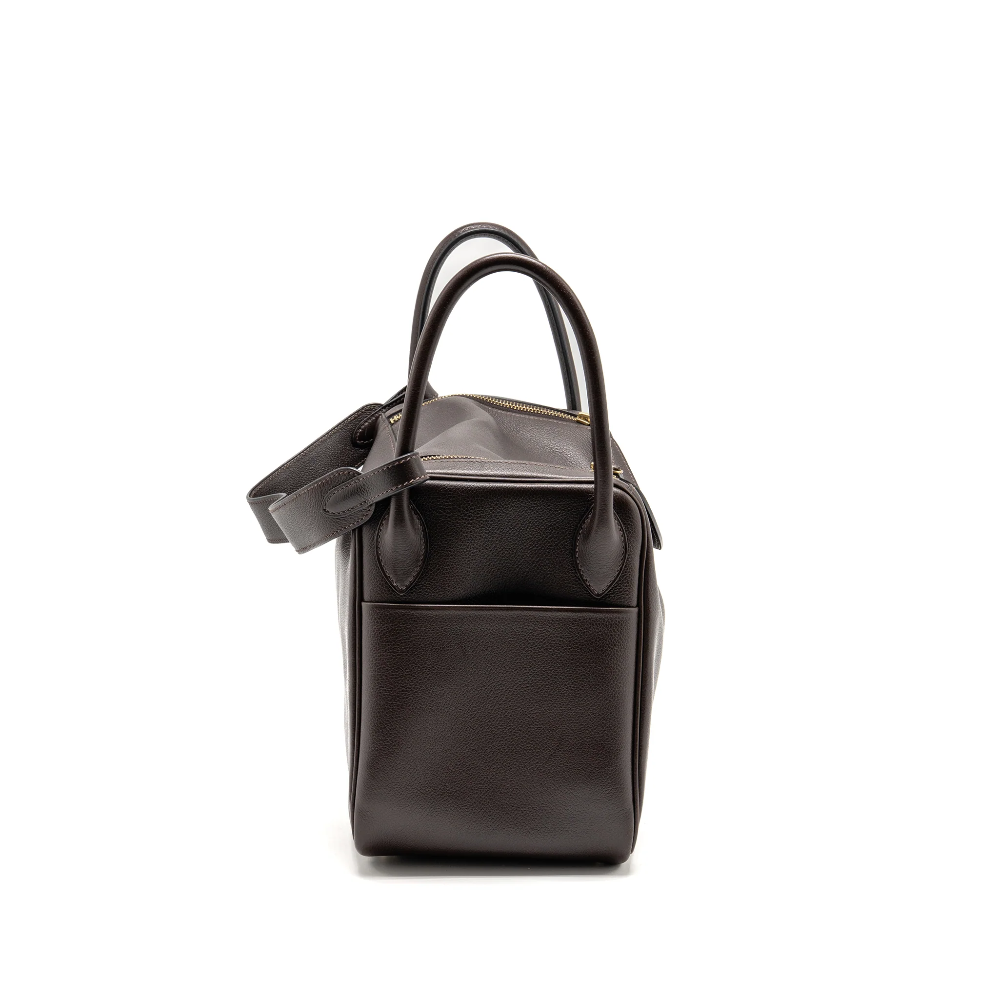 Hermes Lindy 30 Evergrain Ebene GHW Stamp Square K - Image 4