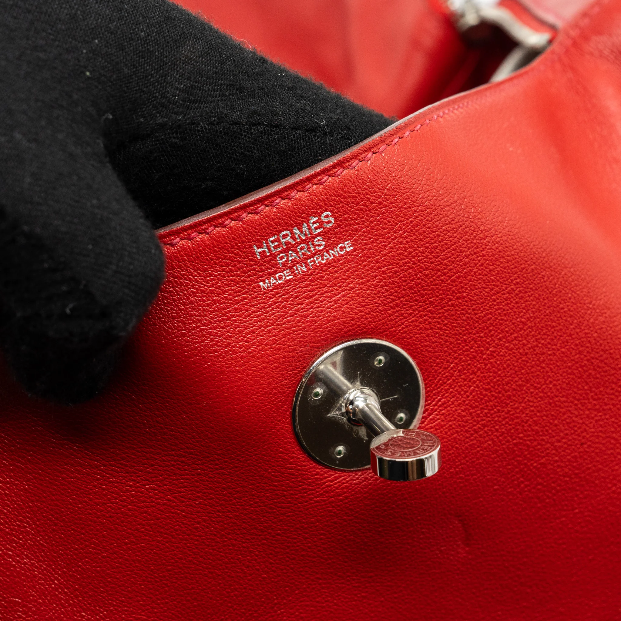 Hermes lindy 30 swift red SHW stamp X - Image 8