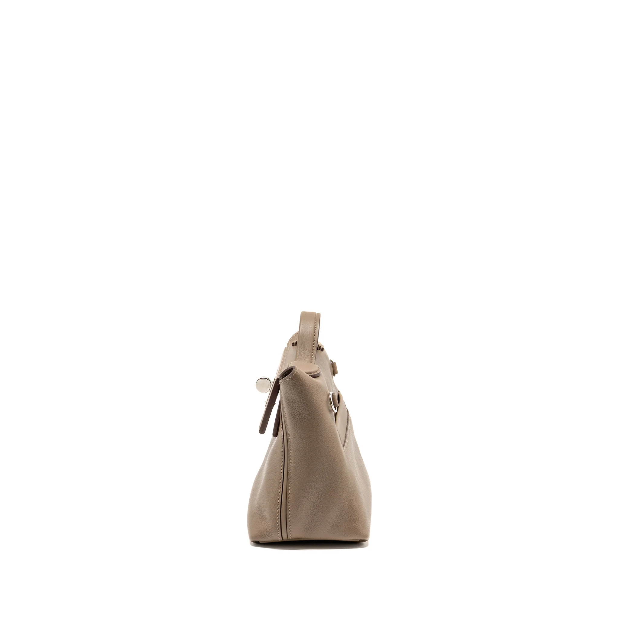 Hermes MINI 24/24 2424-21 BAG Evercolor/Swift Etoupe SHW Stamp B - Image 4