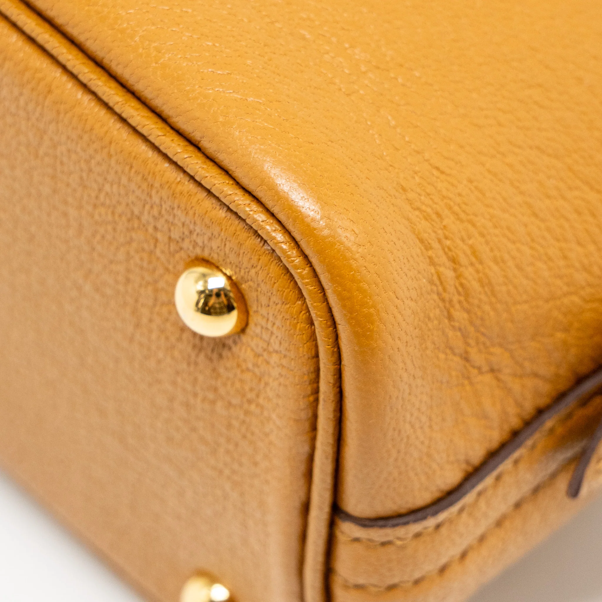 Hermes Mini Bolide Chèvre Mysore Caramel multicolour Strap GHW Stamp B - Image 11