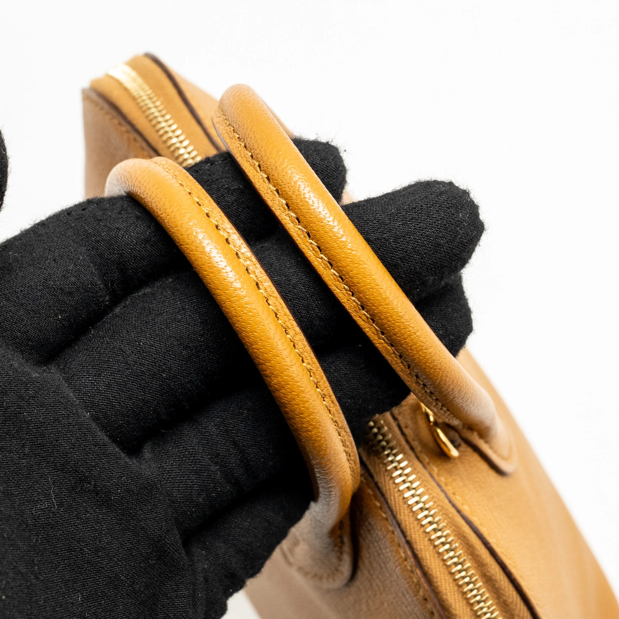 Hermes Mini Bolide Chèvre Mysore Caramel multicolour Strap GHW Stamp B - Image 12