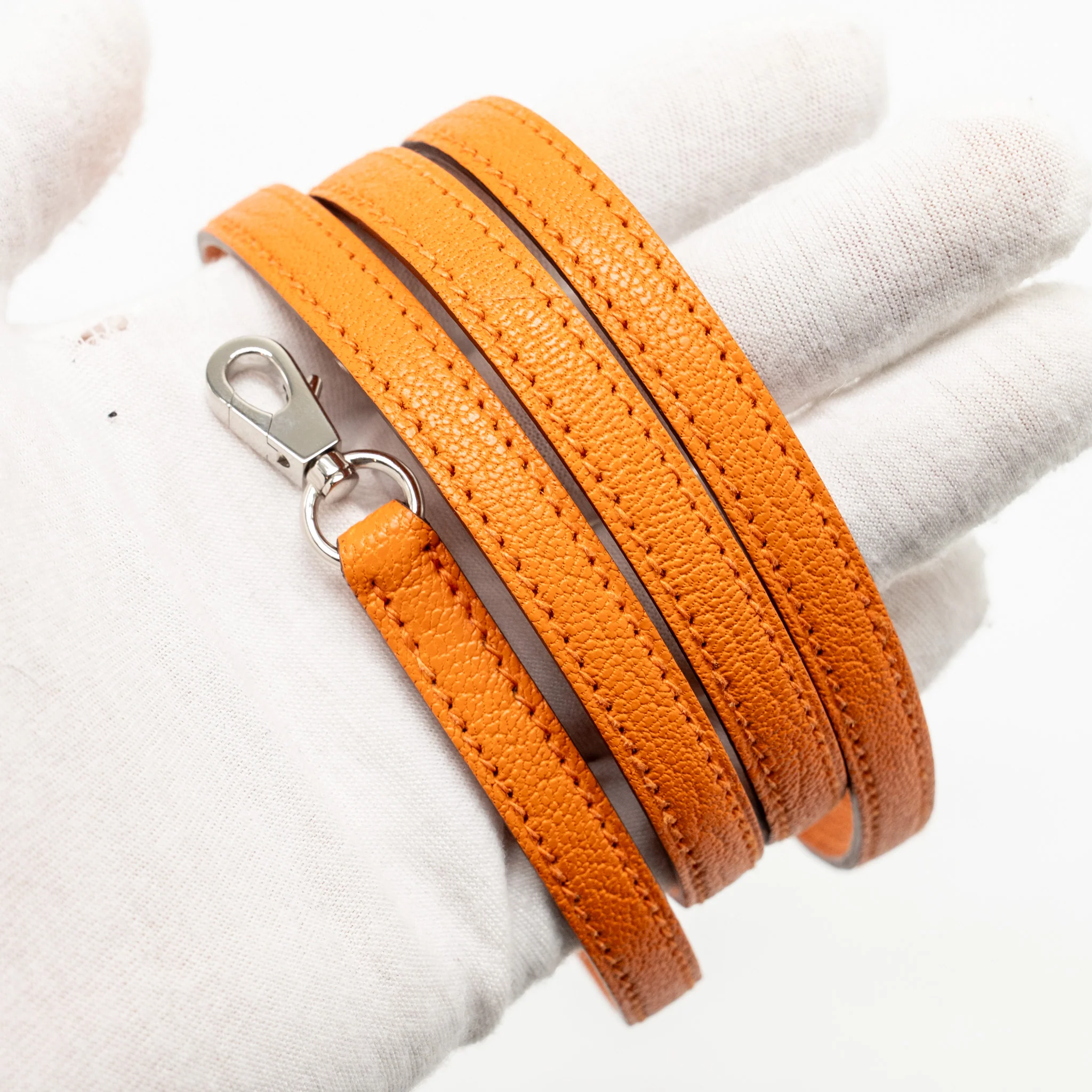 Hermes Mini Bolide Chèvre Mysore Orange SHW Stamp W - Image 16