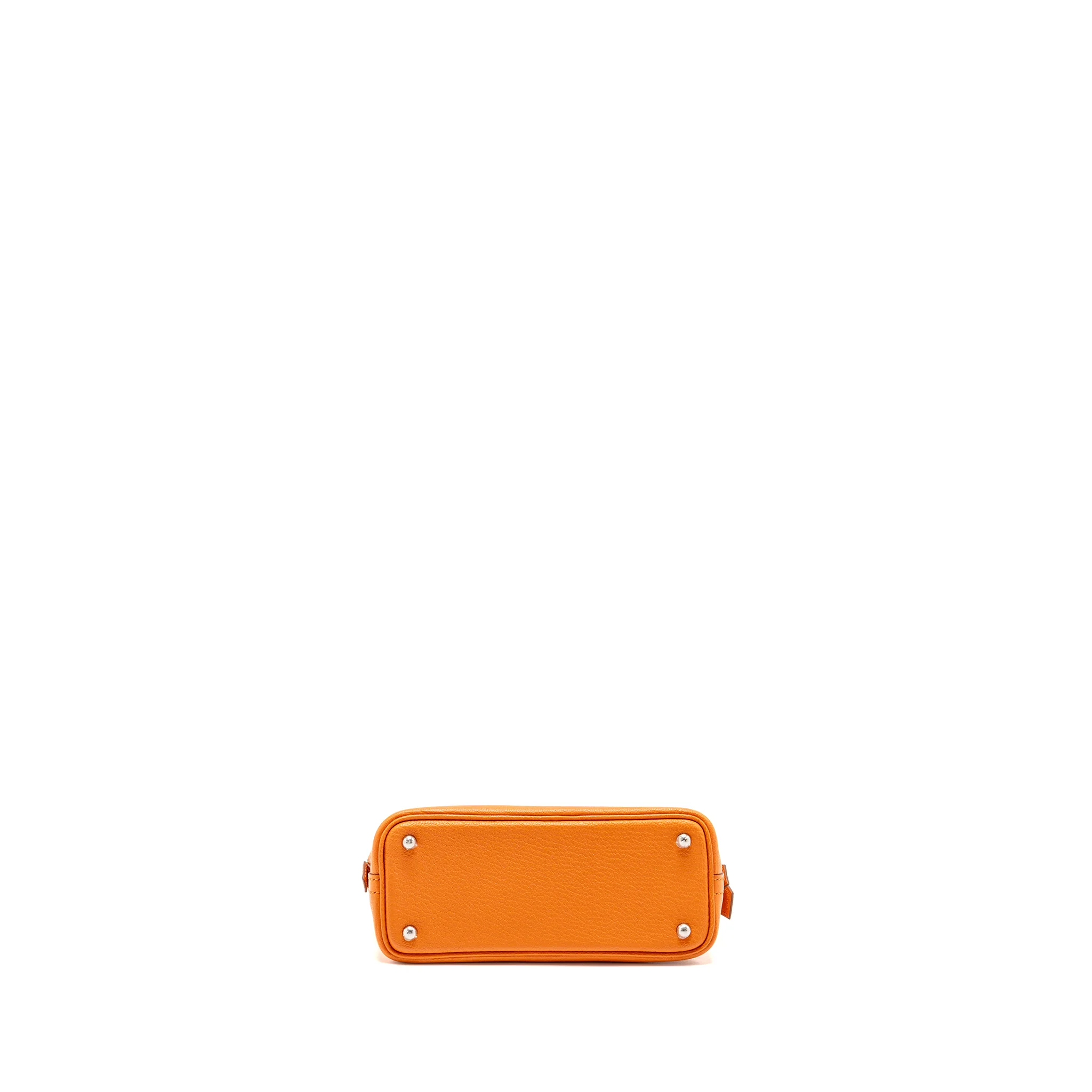 Hermes Mini Bolide Chèvre Mysore Orange SHW Stamp W - Image 5
