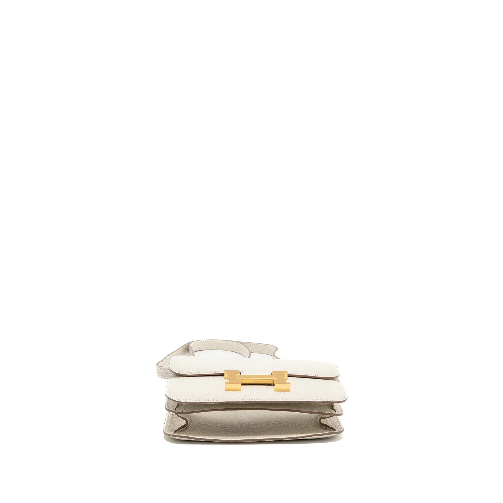 Hermes Mini Constance Chèvre Mysore Mushroom/Biscuit GHW Stamp B - Image 5