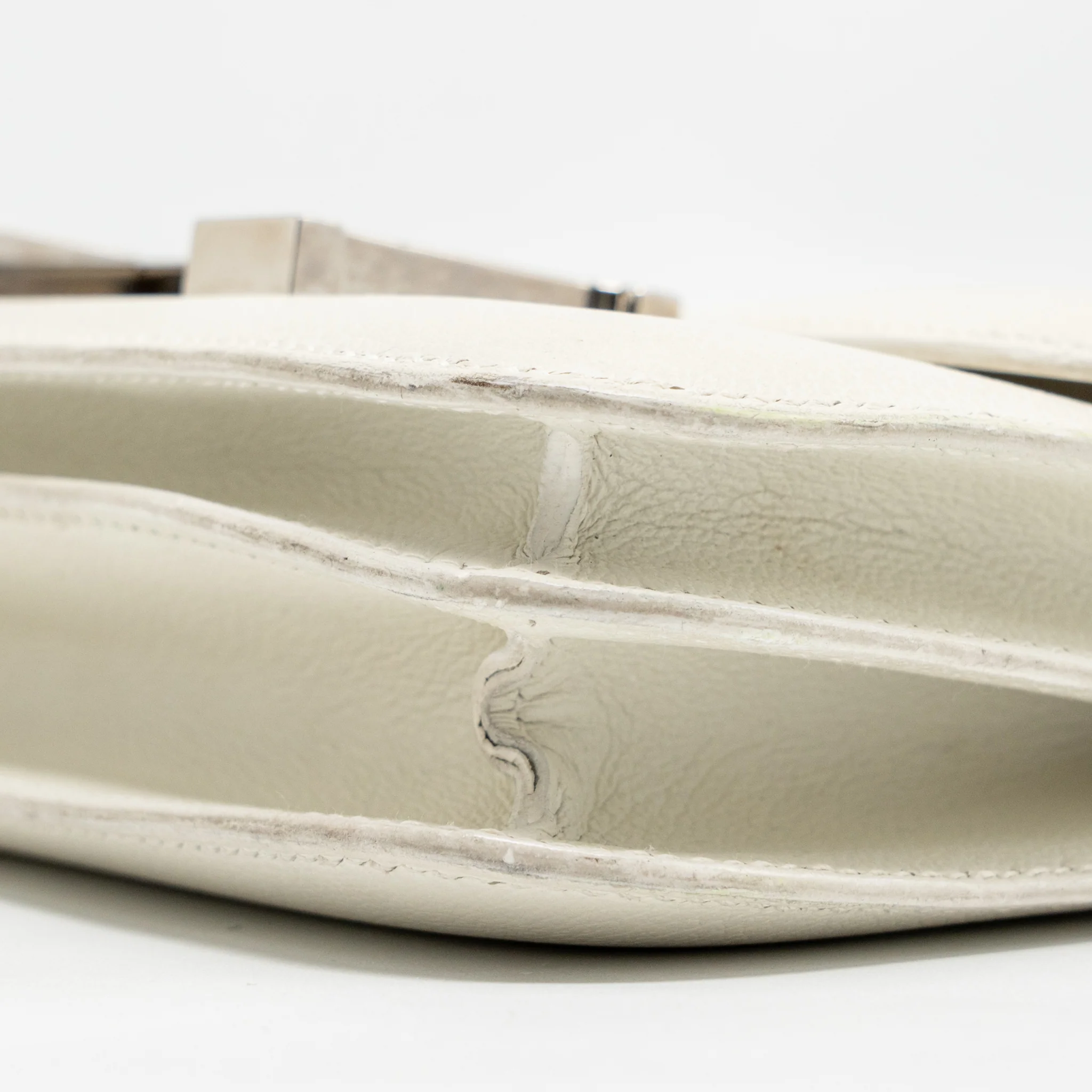Hermes Mini Constance Epsom Blanc SHW Stamp D - Image 7