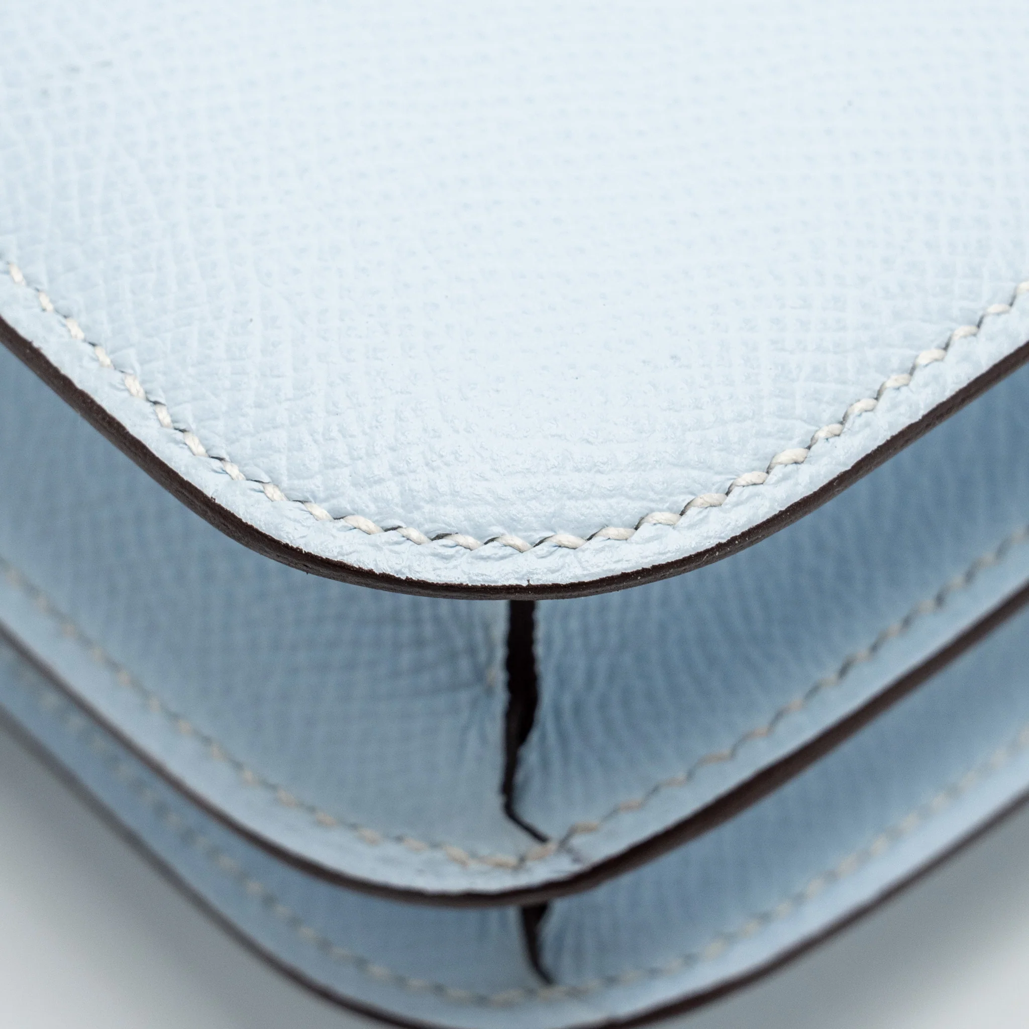 HERMES Mini Constance Epsom Blue Brume SHW Stamp Y - Image 8