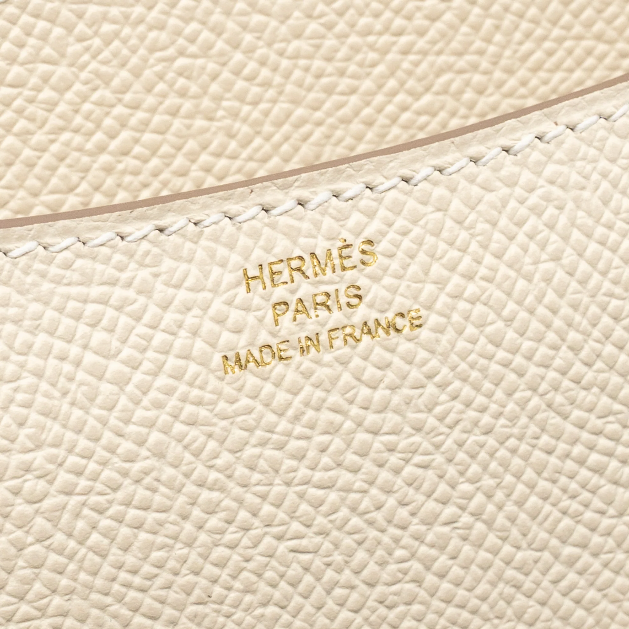 Hermes Mini Constance Epsom craie LGHW Stamp W - Image 15