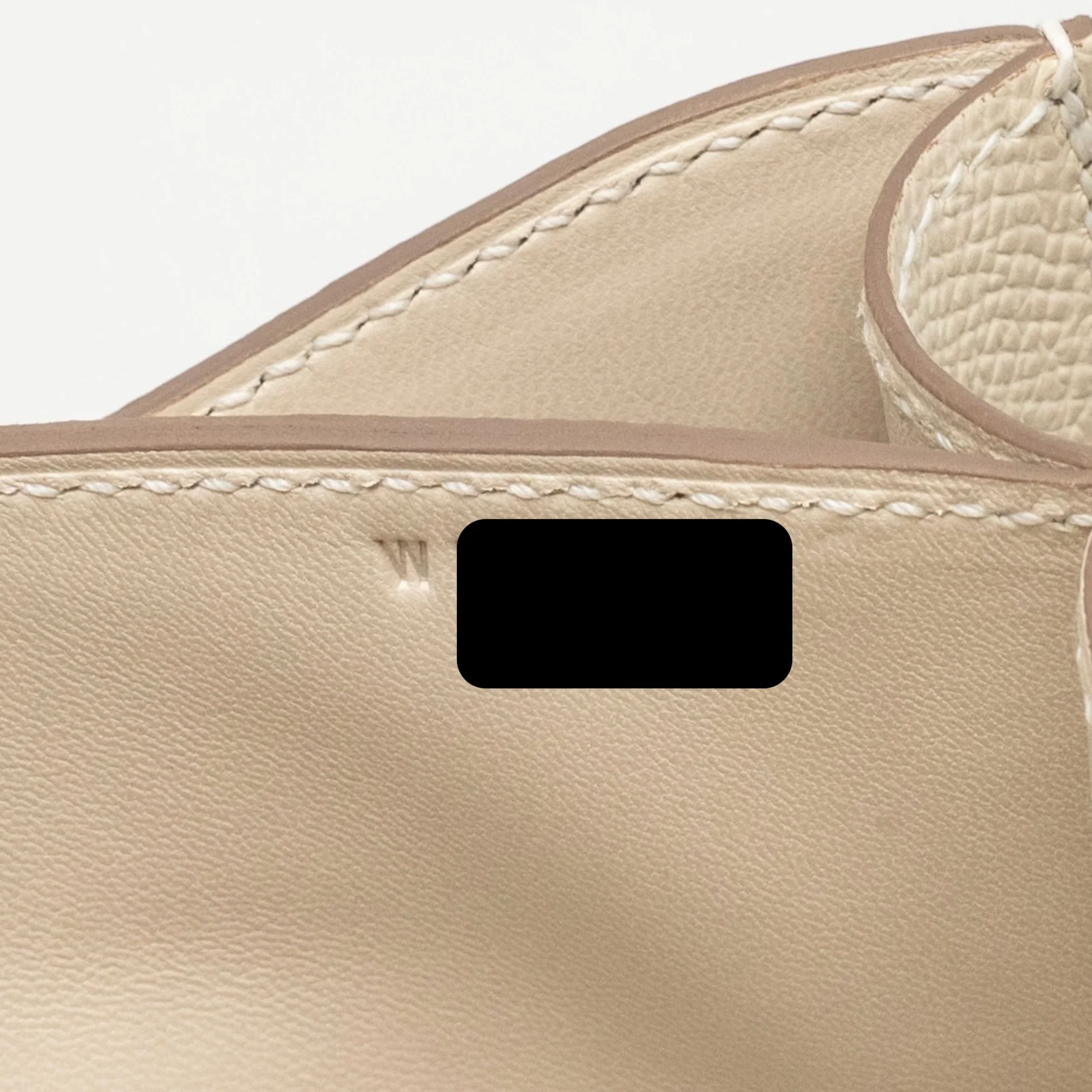 Hermes Mini Constance Epsom craie LGHW Stamp W - Image 17