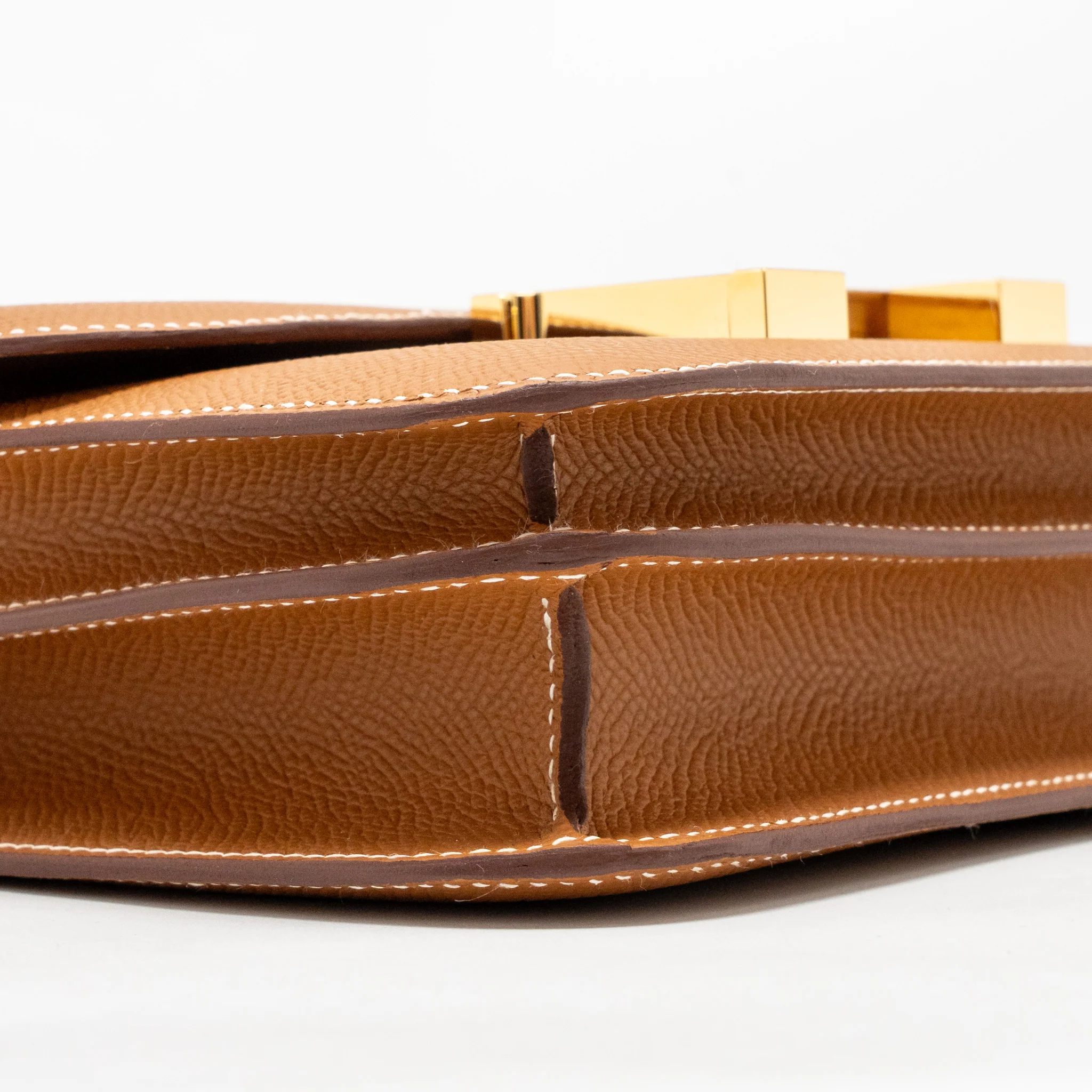 Hermes mini constance epsom gold GHW stamp B - Image 7