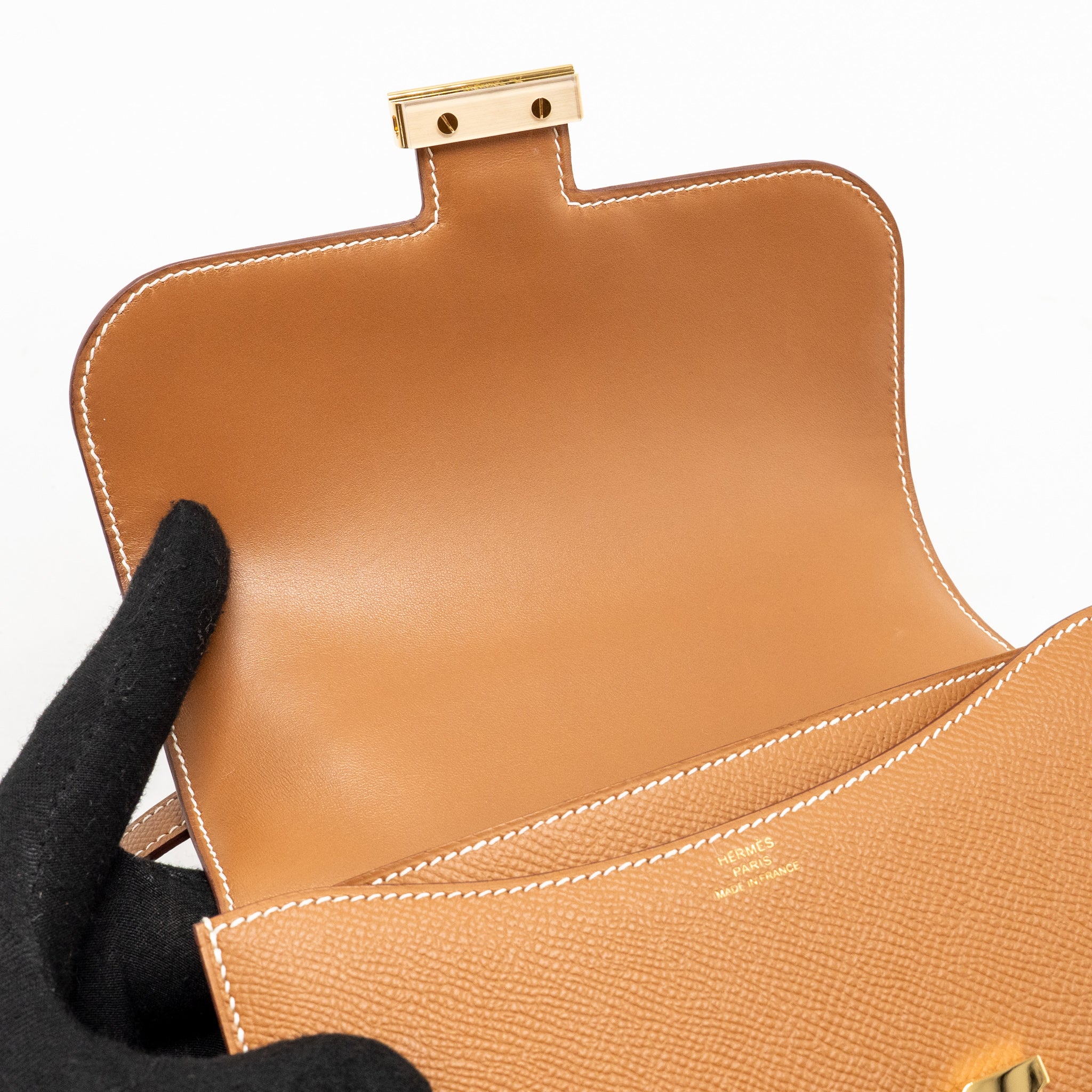 Hermes Mini Constance Epsom Gold GHW Stamp Y - Image 15