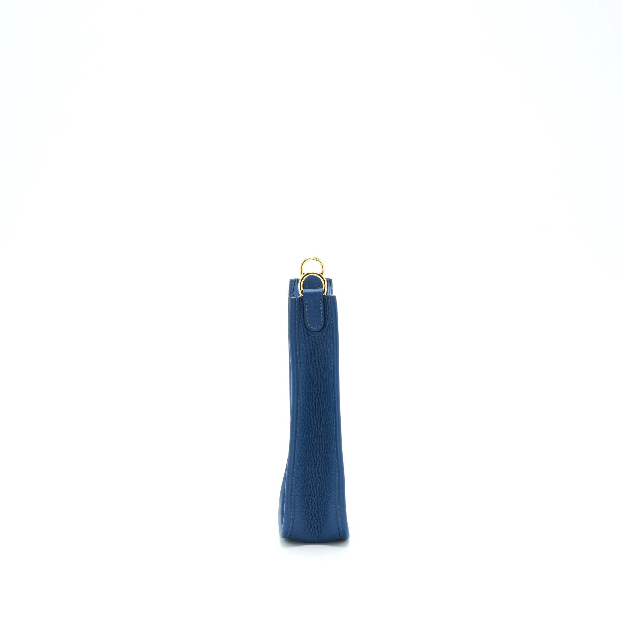 Hermes Mini Evelyne Clemence Deep Blue GHW Stamp Y - Image 3