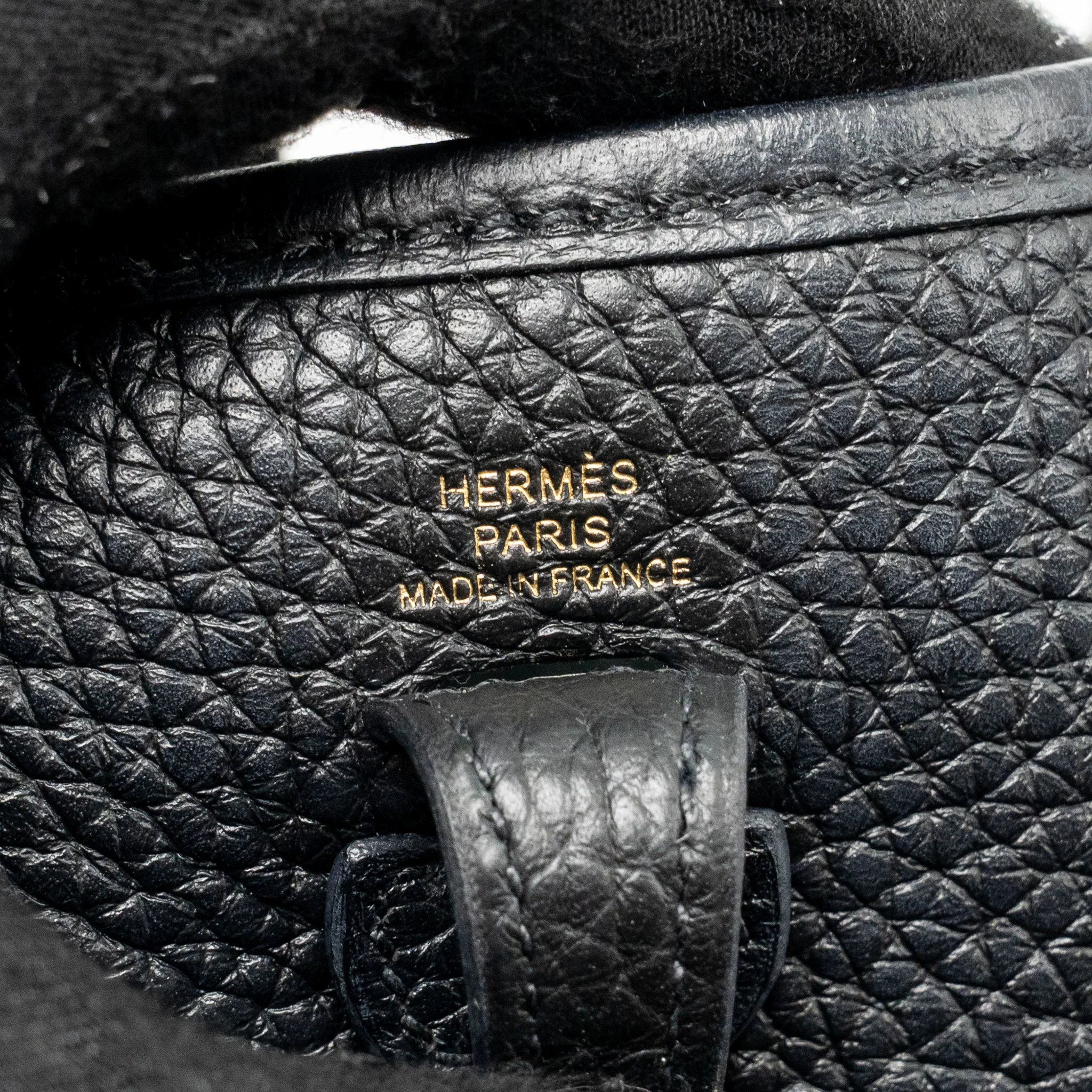 Hermes Mini Evelyne Clemence Black GHW Stamp Z - Image 13