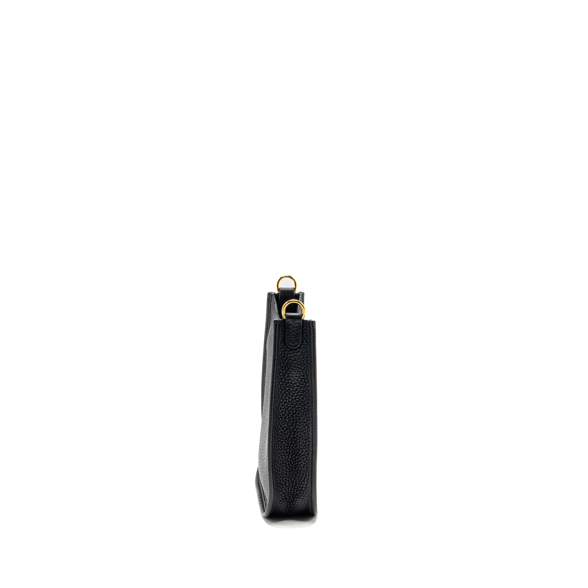 Hermes Mini Evelyne Clemence Black GHW Stamp Z - Image 3