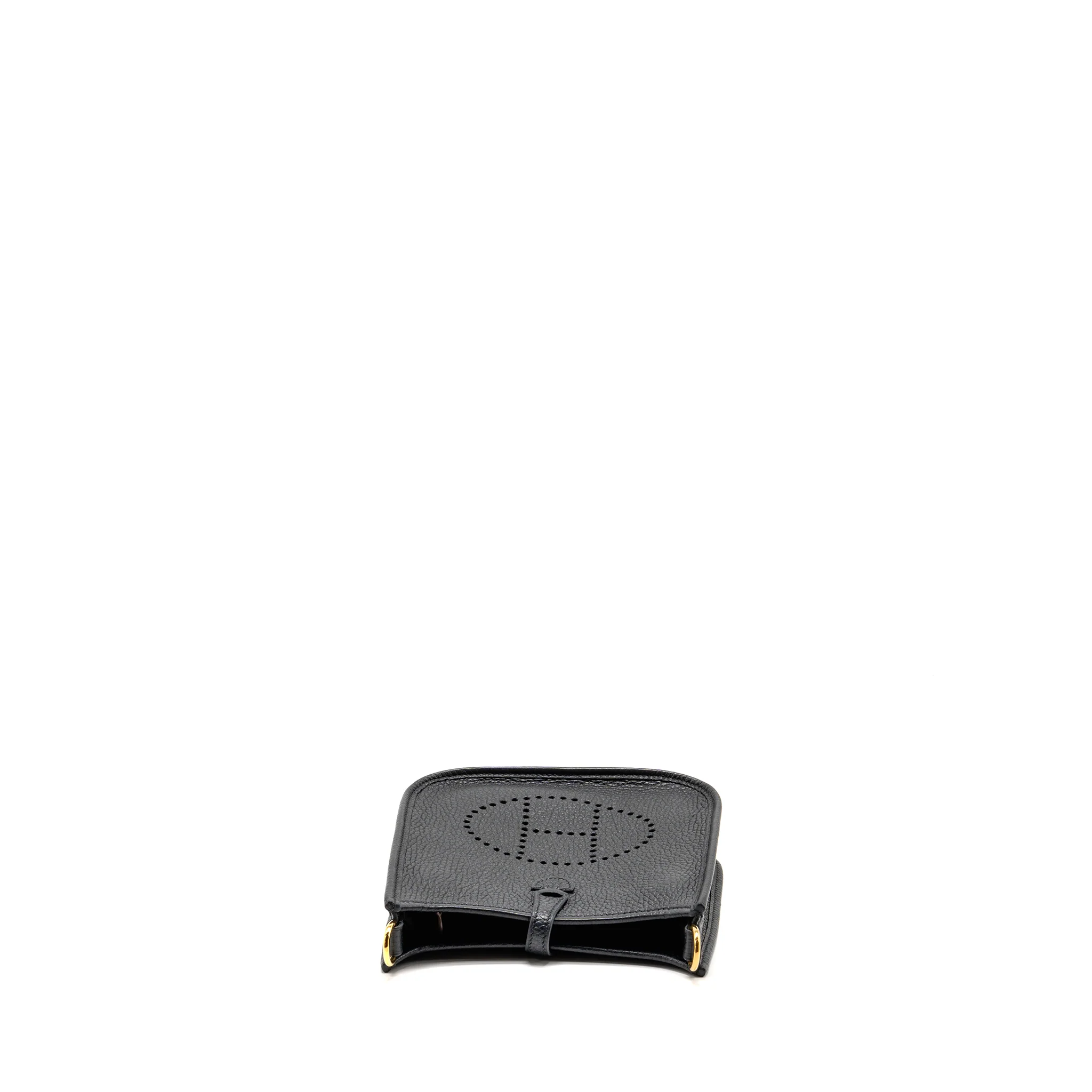 Hermes Mini Evelyne Clemence Black GHW Stamp Z - Image 5