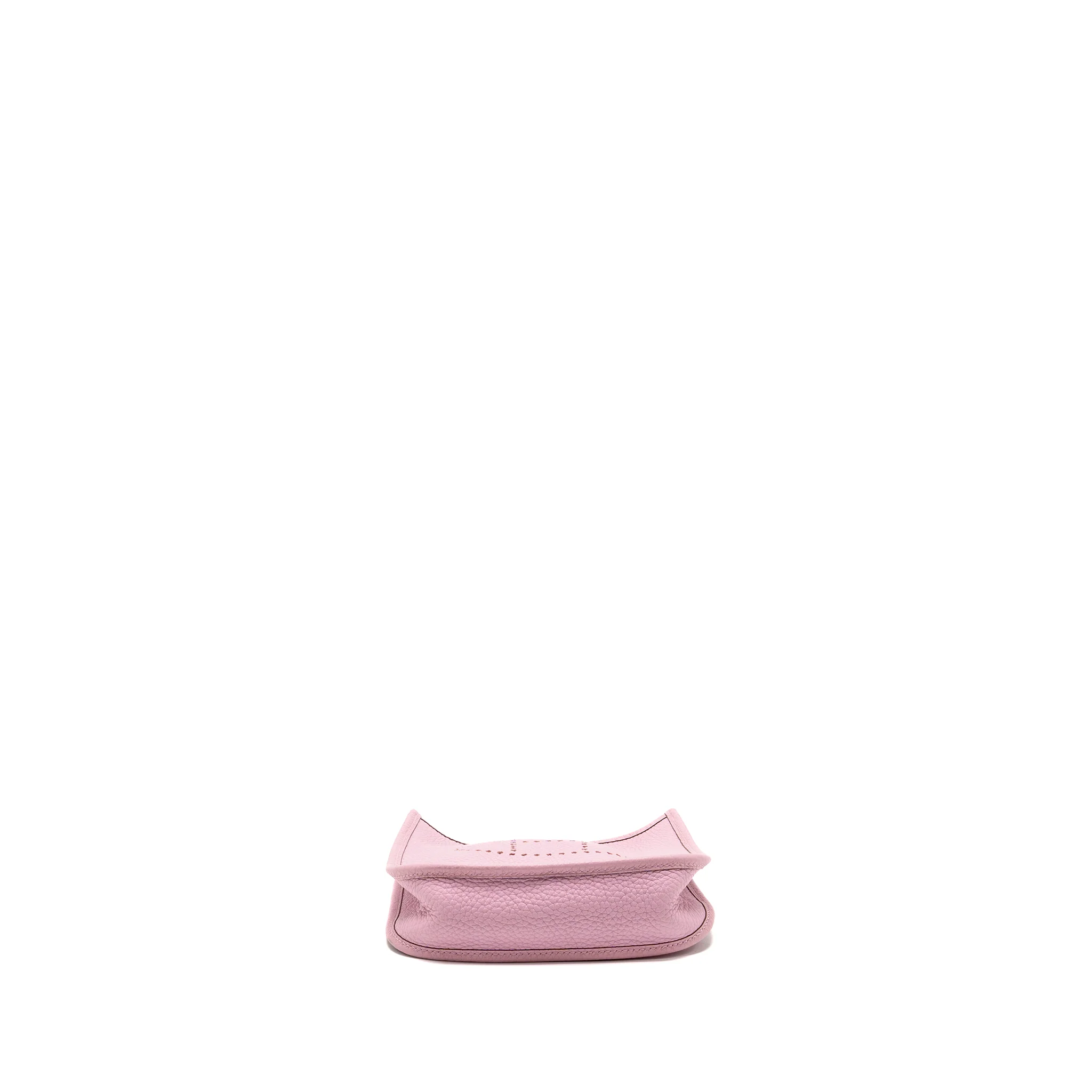 Hermes Mini Evelyne Clemence Mauve Sylvestre SHW Stamp U - Image 6