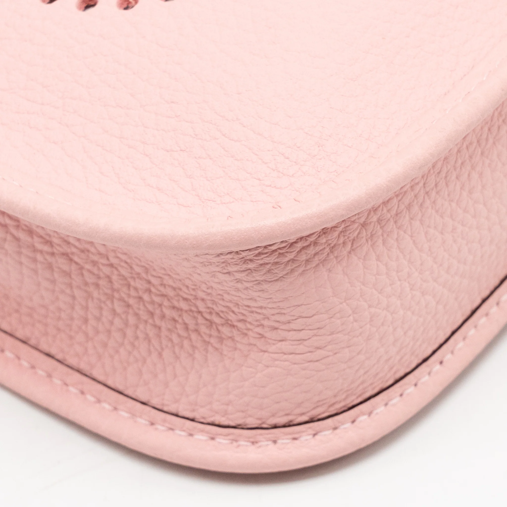Hermes Mini Evelyne Clemence Rose Sakura SHW Stamp W - Image 9