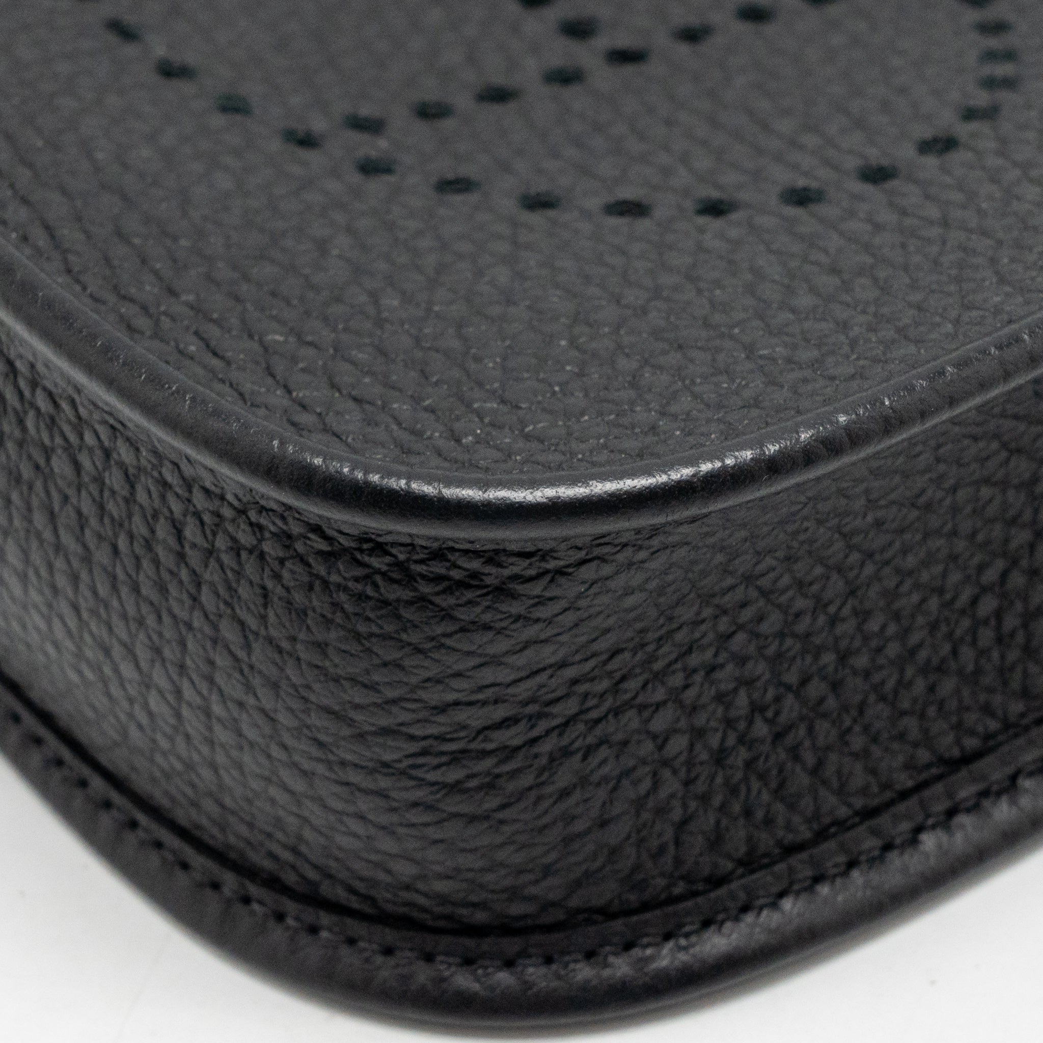 Hermes mini evelyne short clemence black/gris misty SHW stamp W - Image 10