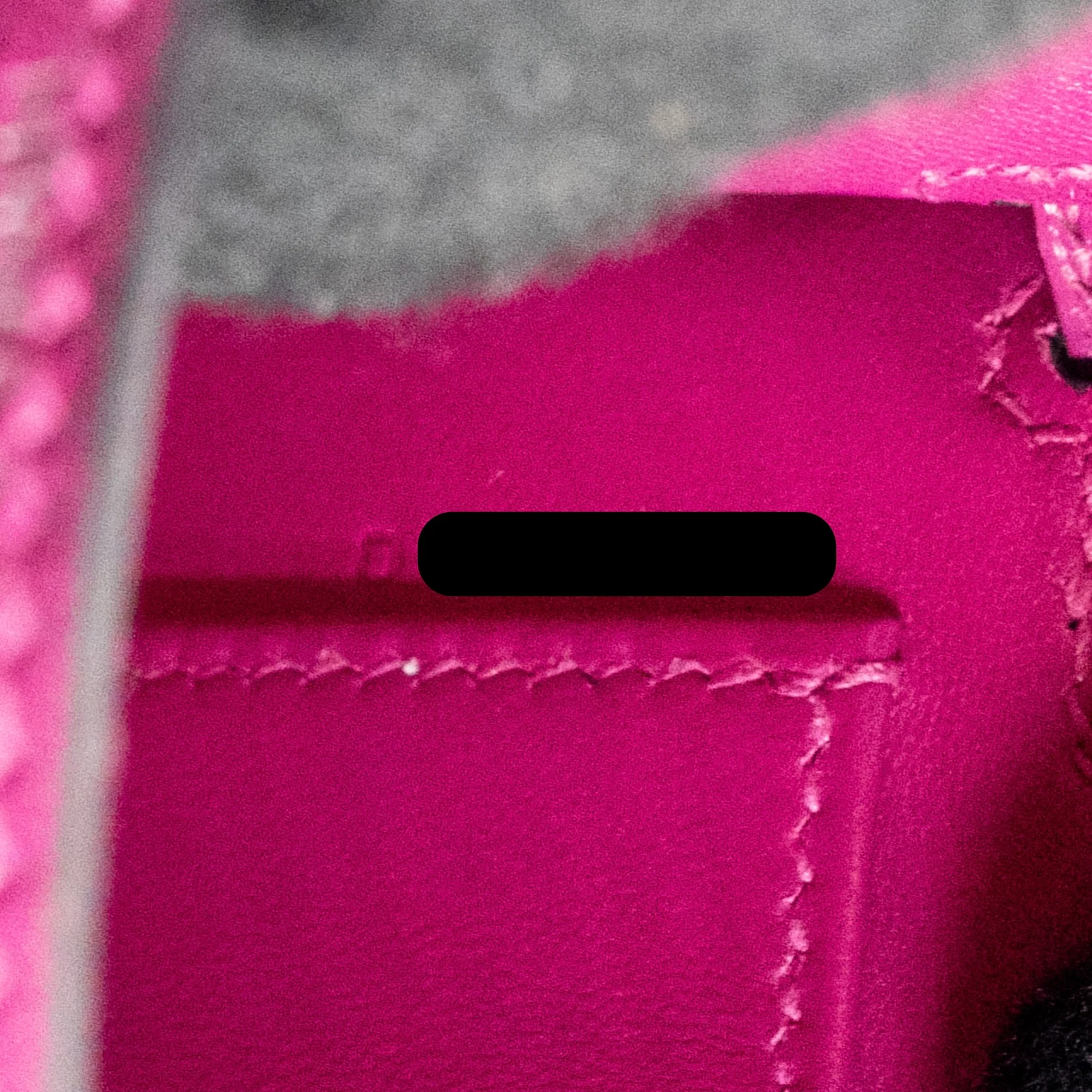 Hermes Mini Kelly Chèvre Mysore Rose Pourpre SHW Stamp D - Image 17