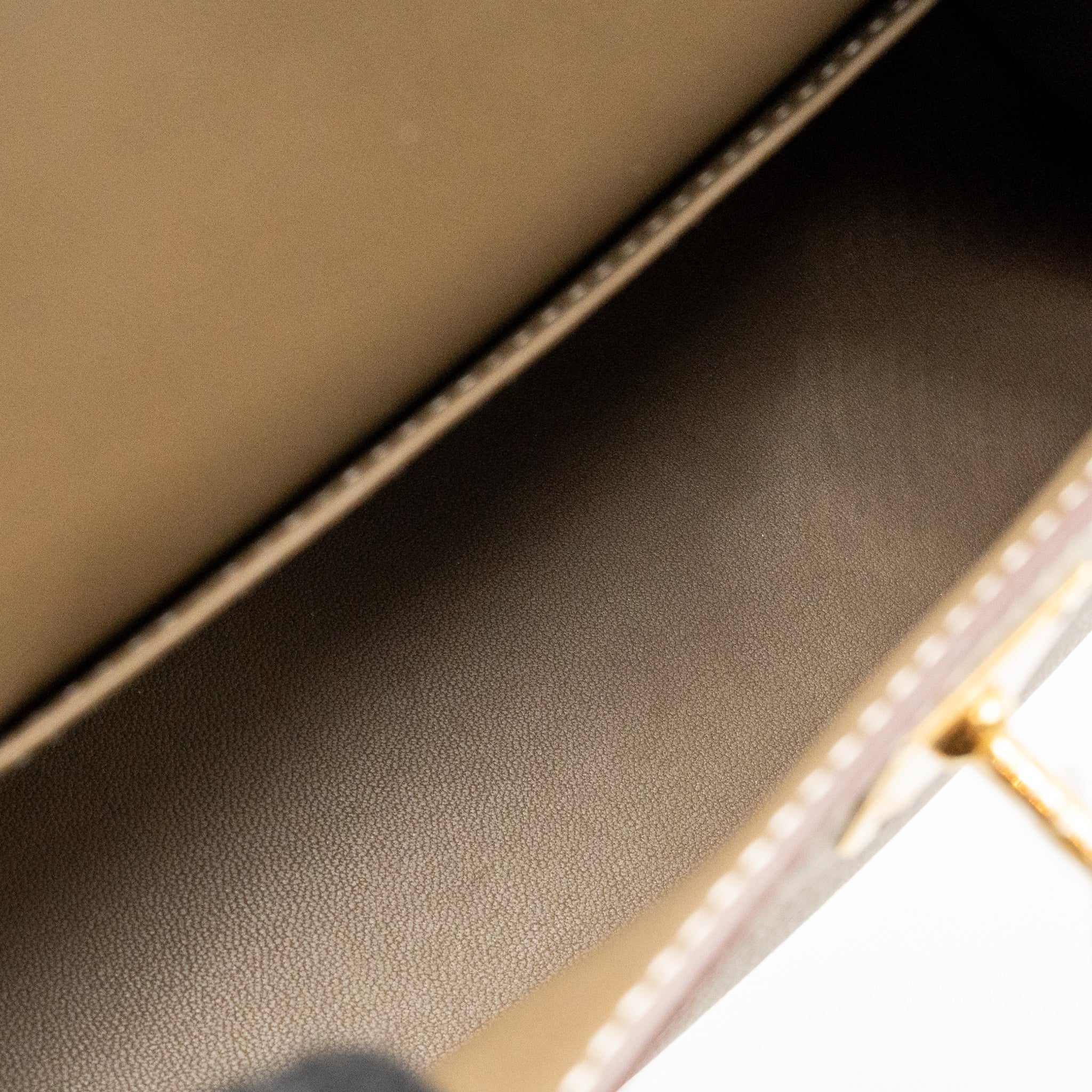 Hermes Mini Kelly Epsom Etoupe GHW Stamp U - Image 17