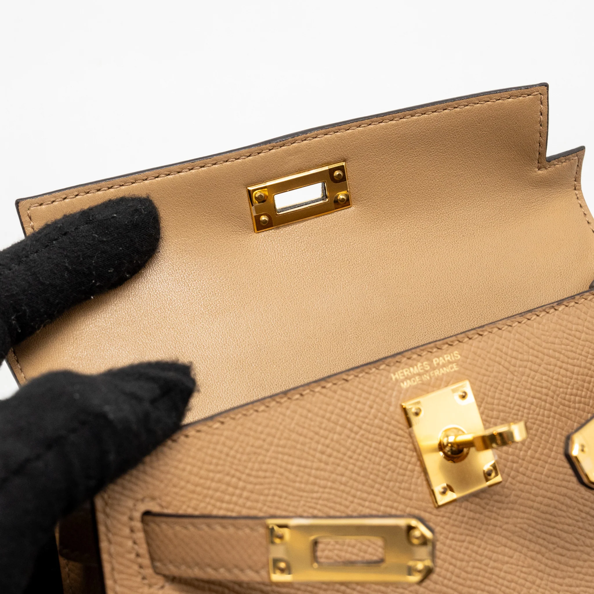 Hermes Mini Kelly II Epsom Chai GHW Stamp Z - Image 16