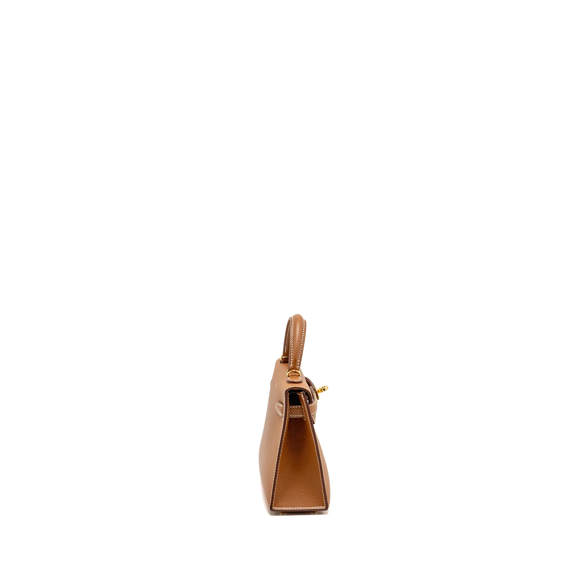 Hermes mini kelly II epsom gold GHW stamp K - Image 3