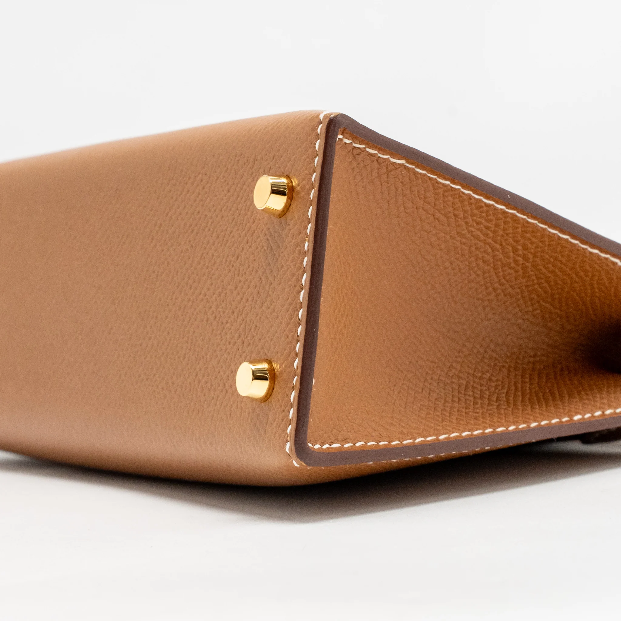 Hermes mini kelly II epsom gold GHW stamp K - Image 8