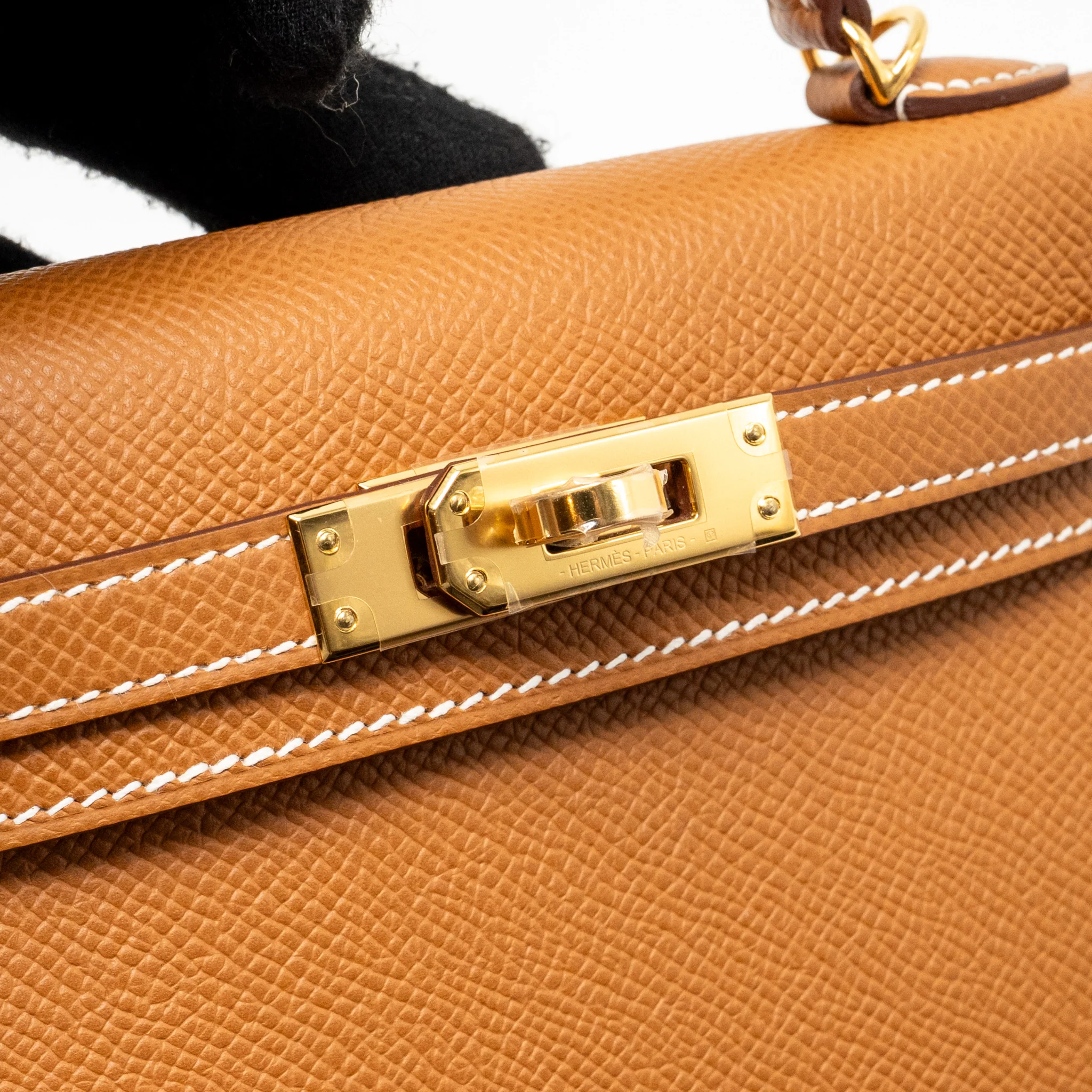 Hermes mini kelly II epsom Gold GHW stamp K - Image 14