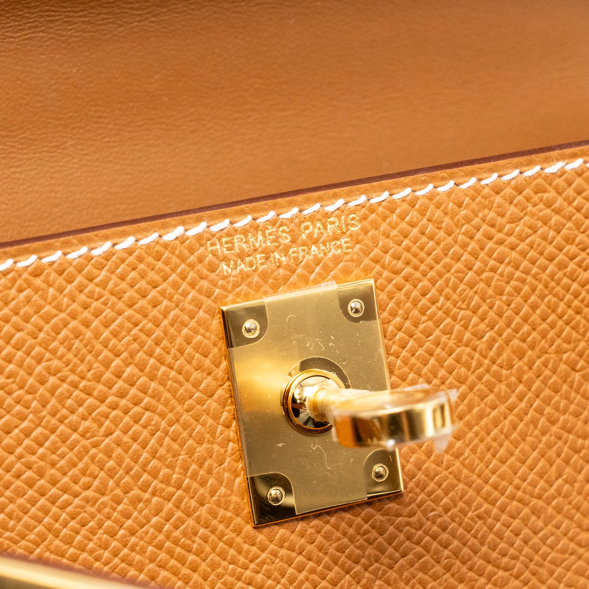 Hermes mini kelly II epsom Gold GHW stamp K - Image 15