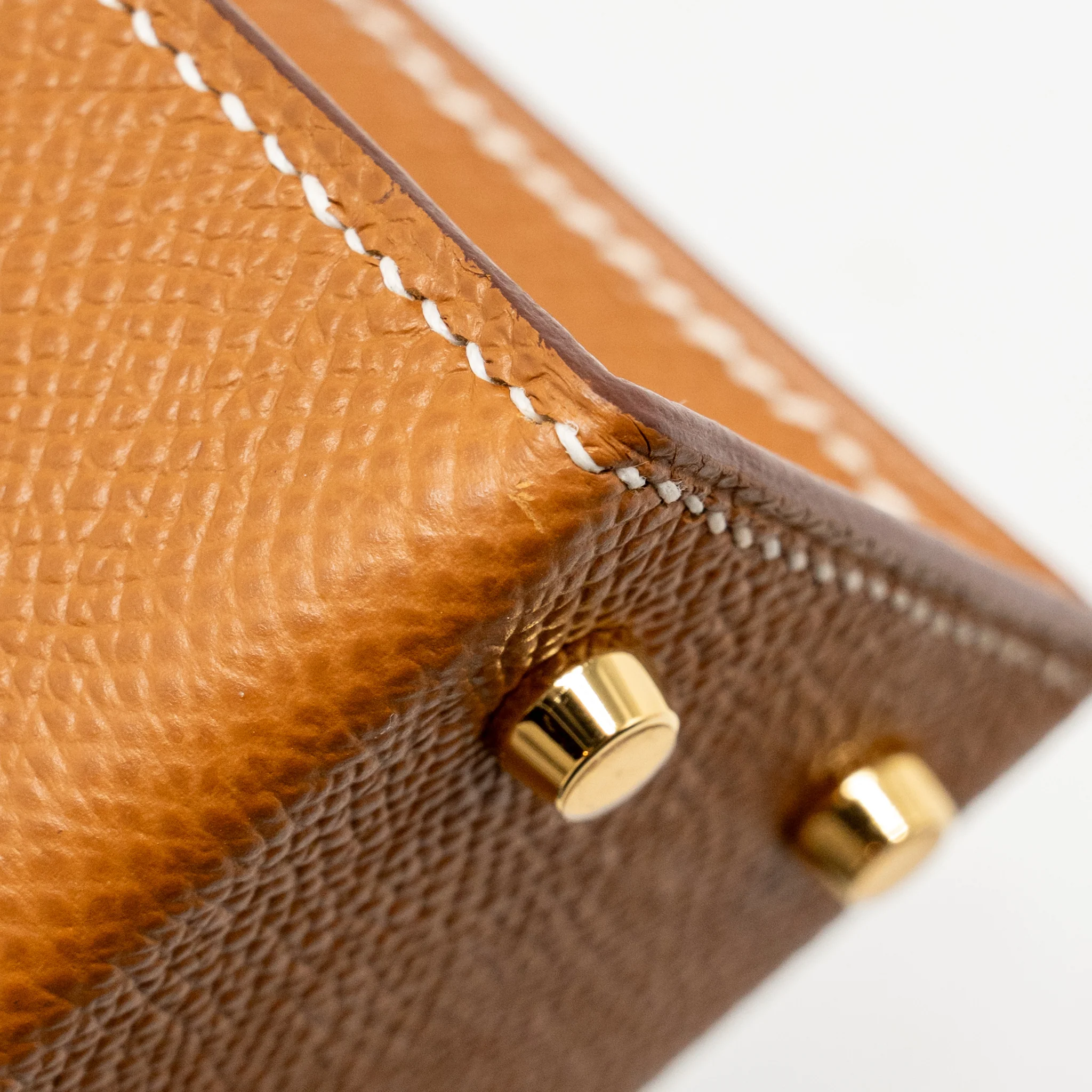 Hermes mini kelly II Epsom gold GHW stamp K - Image 13
