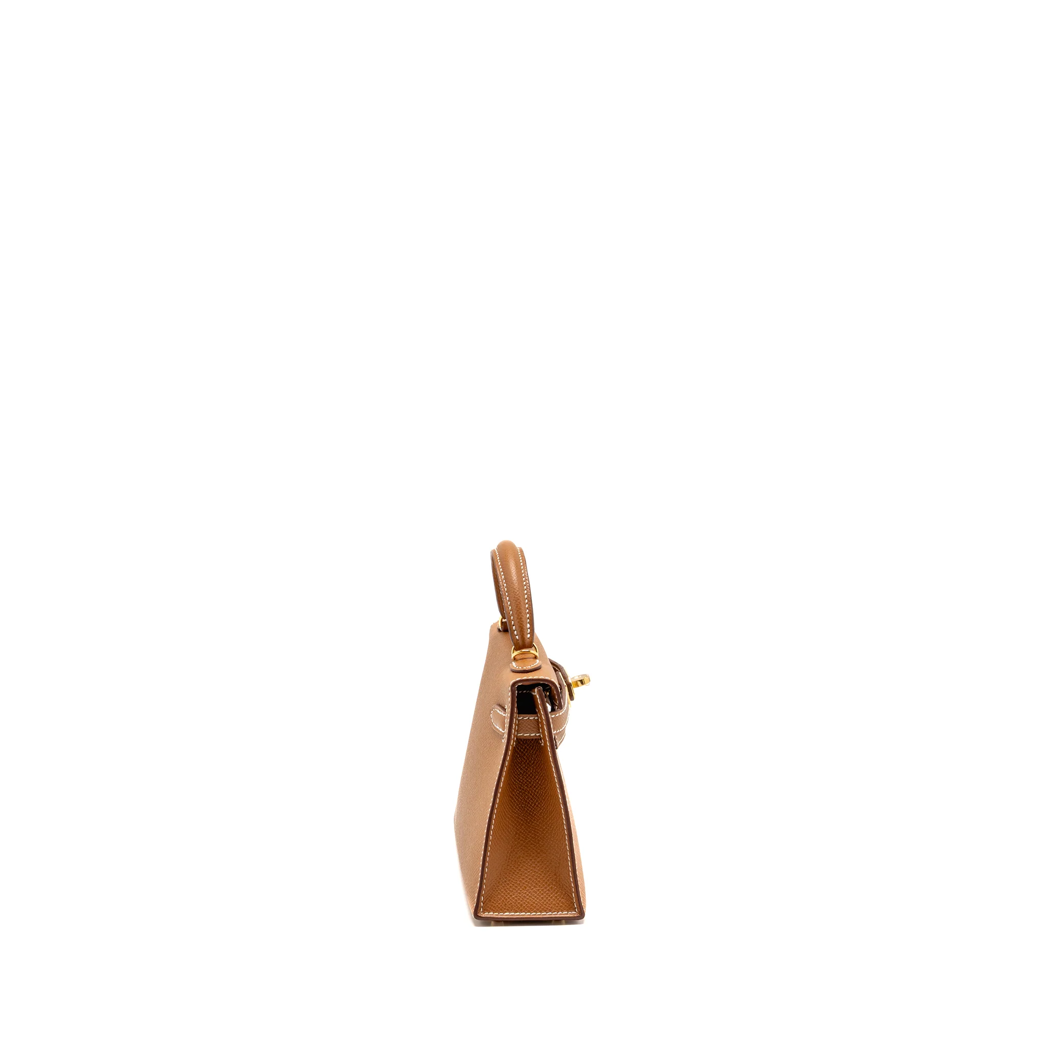 Hermes mini kelly II Epsom gold GHW stamp K - Image 3