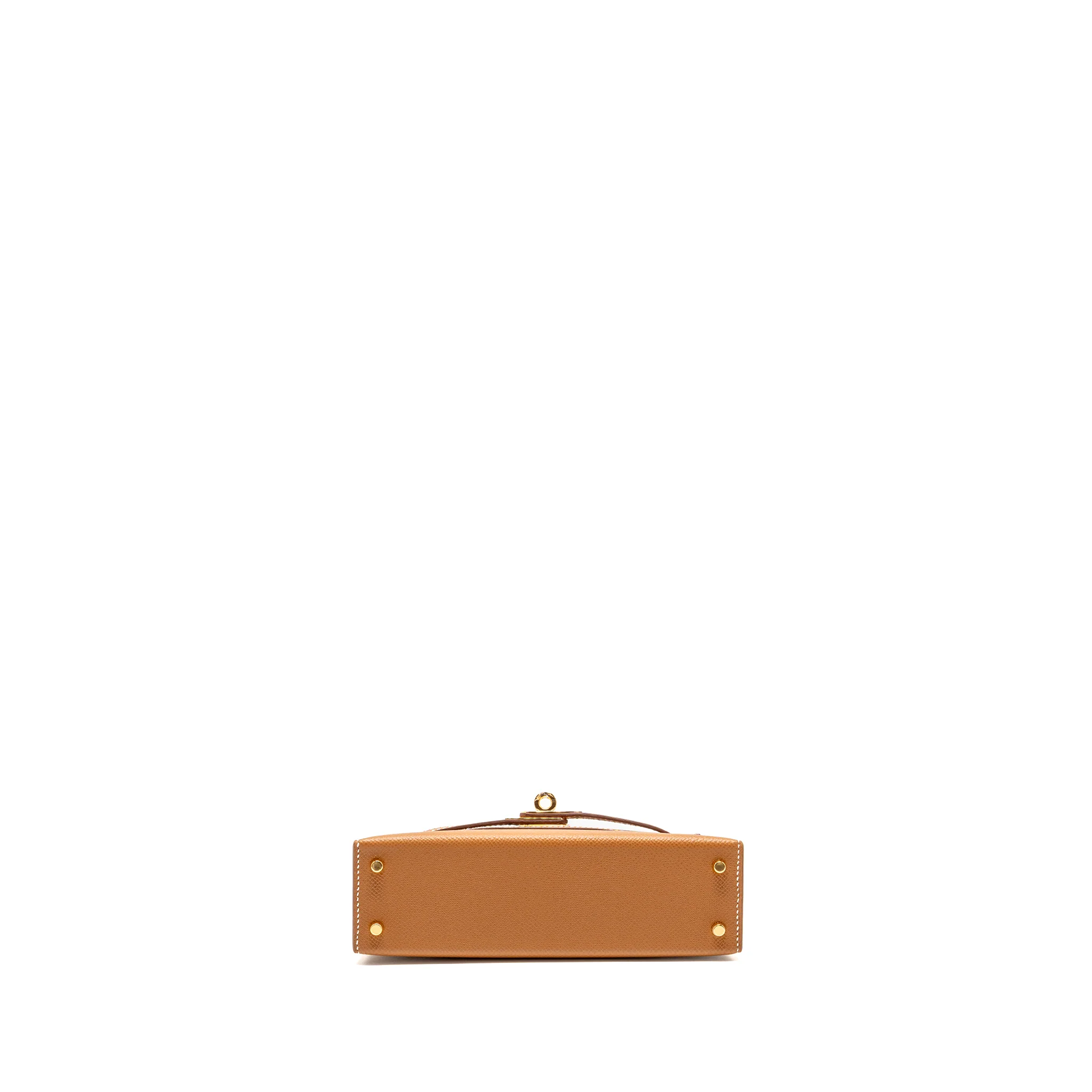 Hermes mini kelly II Epsom gold GHW stamp K - Image 6