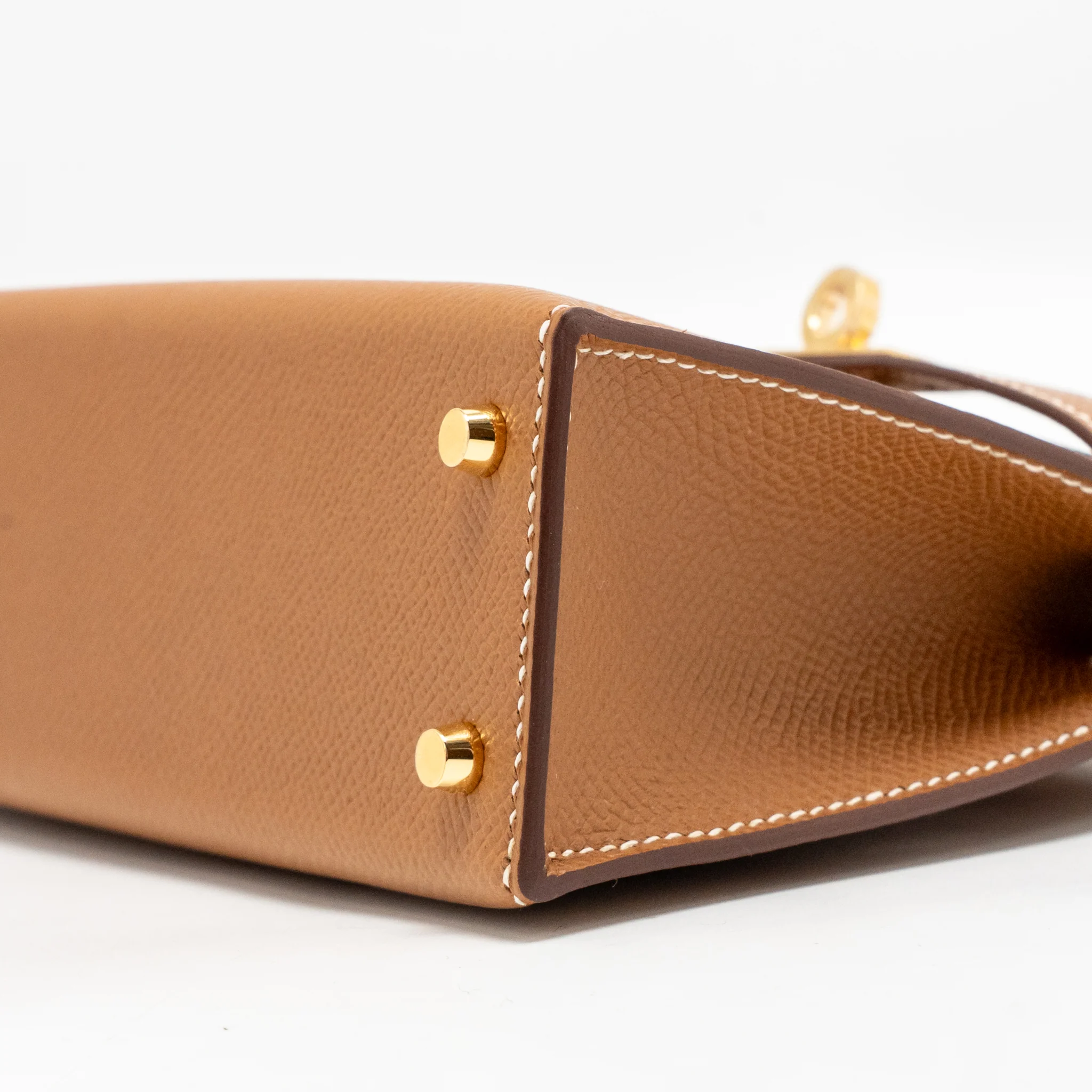 Hermes mini kelly II epsom Gold GHW stamp K - Image 8